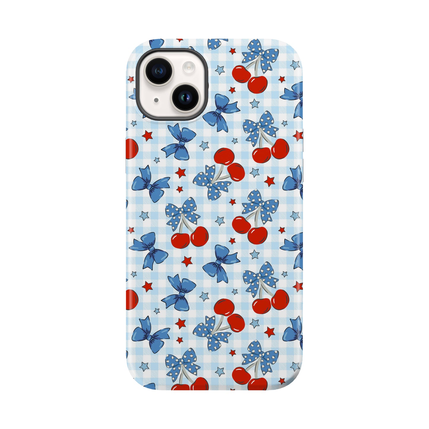 Patriotic Cherries America July 4th Tough MagSafe Phone Case