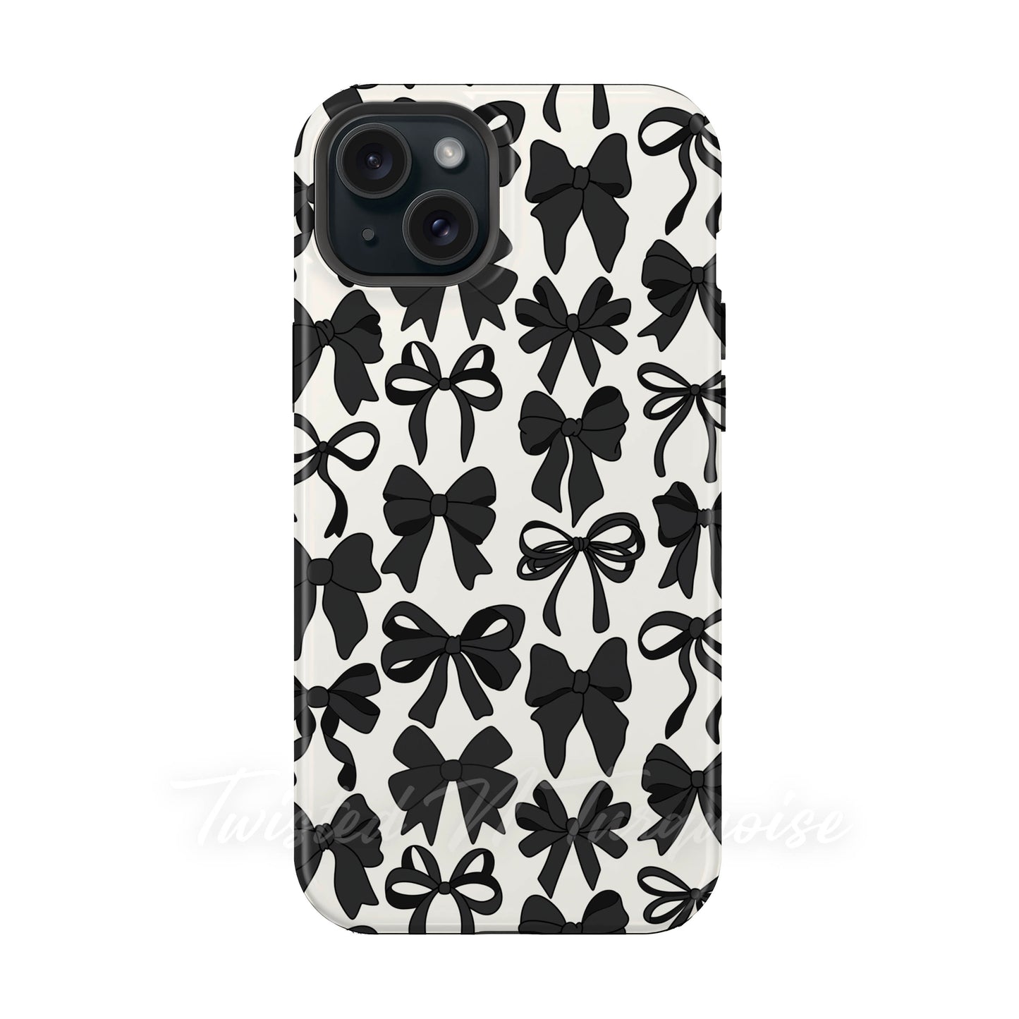Black Bows Collage Style MagSafe Phone Case