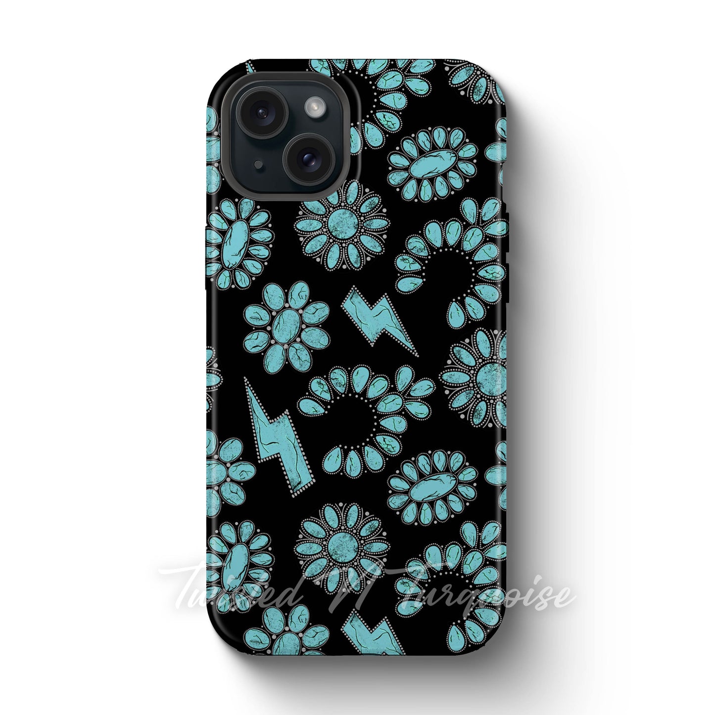 Turquoise Jewelry Western Tough Magnetic Phone Case