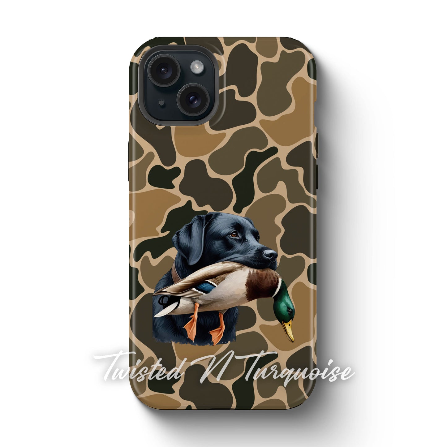 Black Lab Duck Camo Tough Phone Case