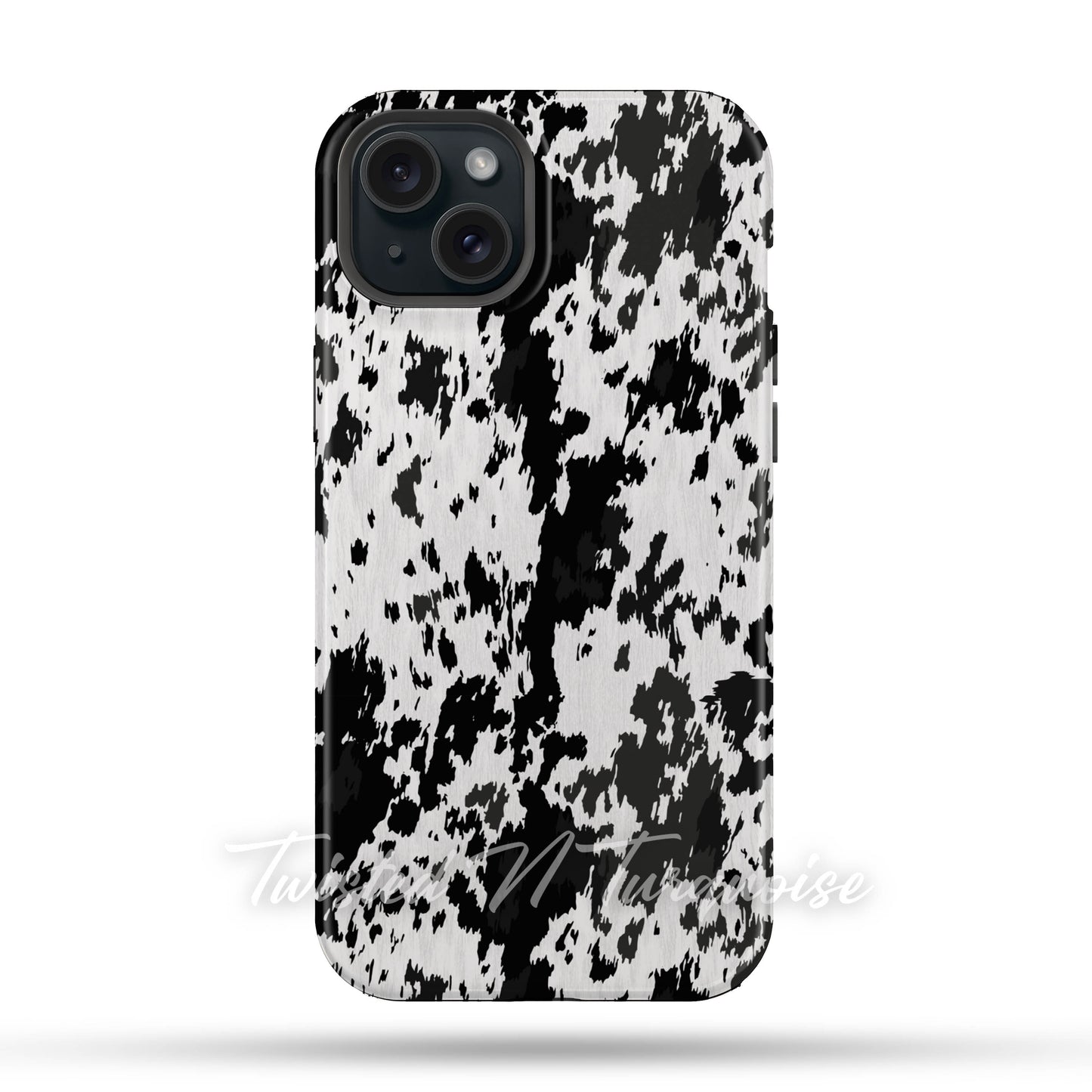 Western Cowhide Print Tough Magnetic Mobile Phone Case