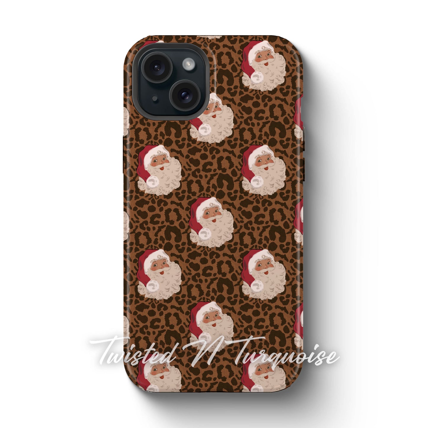 Cheetah Santa Magnetic Tough Phone Case