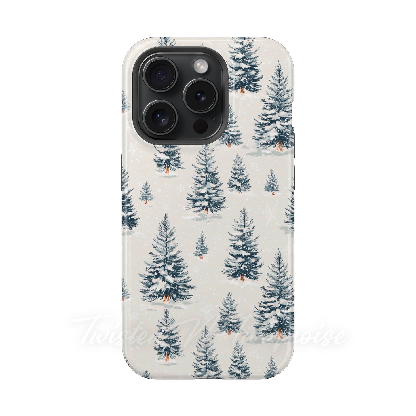 Winter Wonderland Snowy Pine Tough Magnetic Phone Case