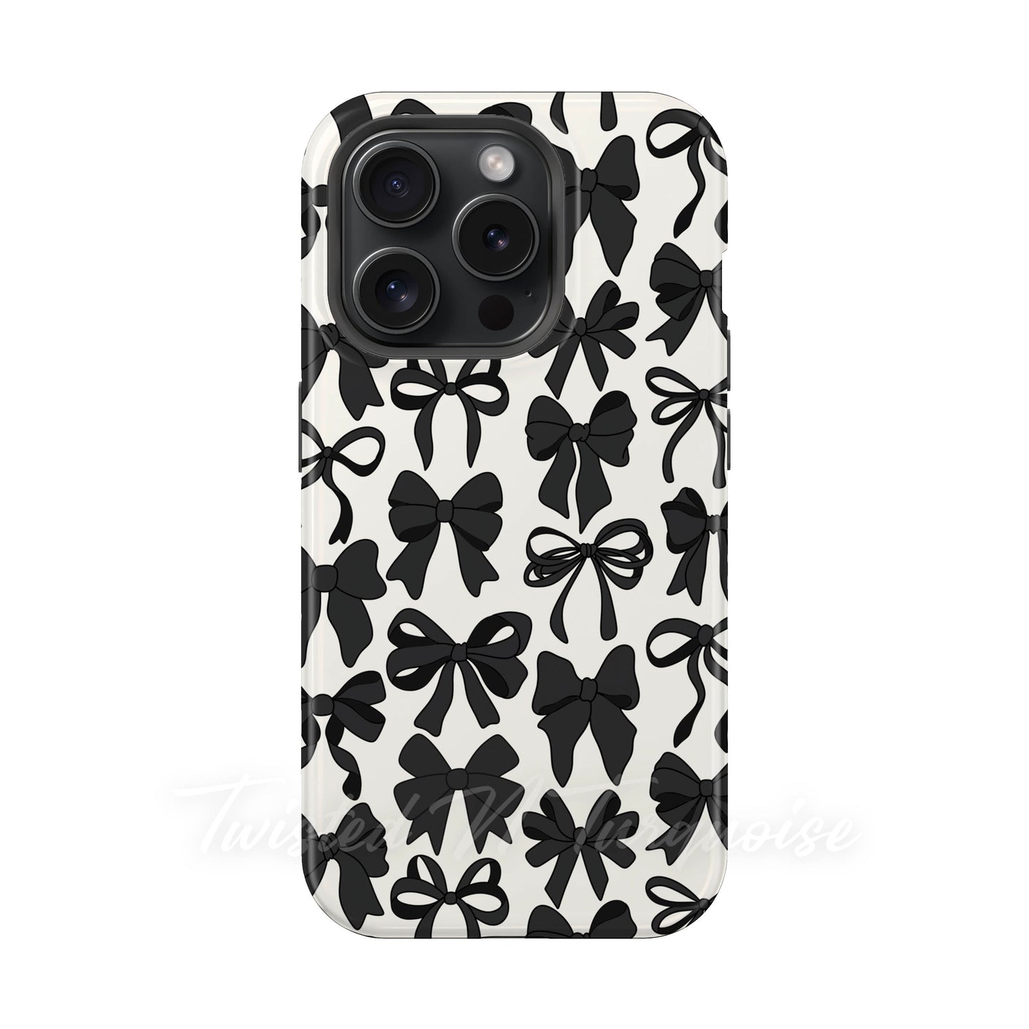 Black Bows Collage Style MagSafe Phone Case