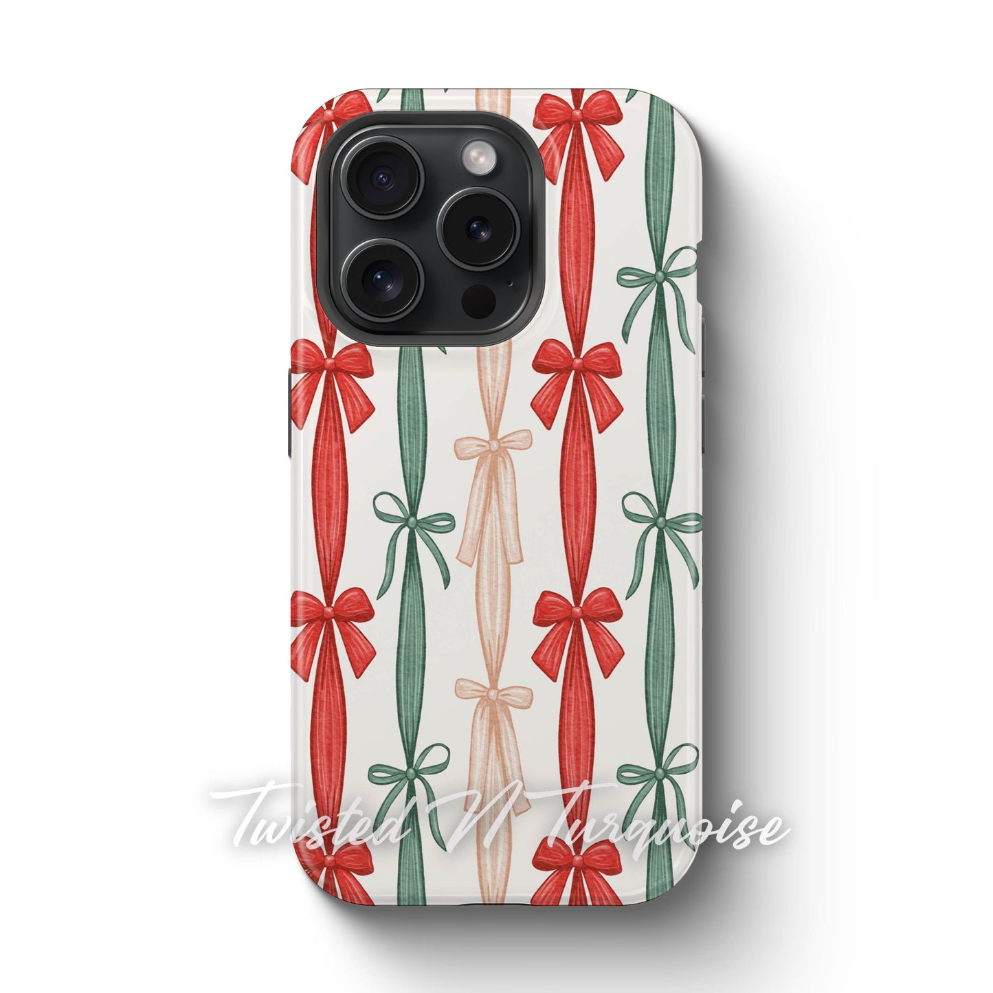 Colorful Striped Bows Tough Magsafe Phone Case