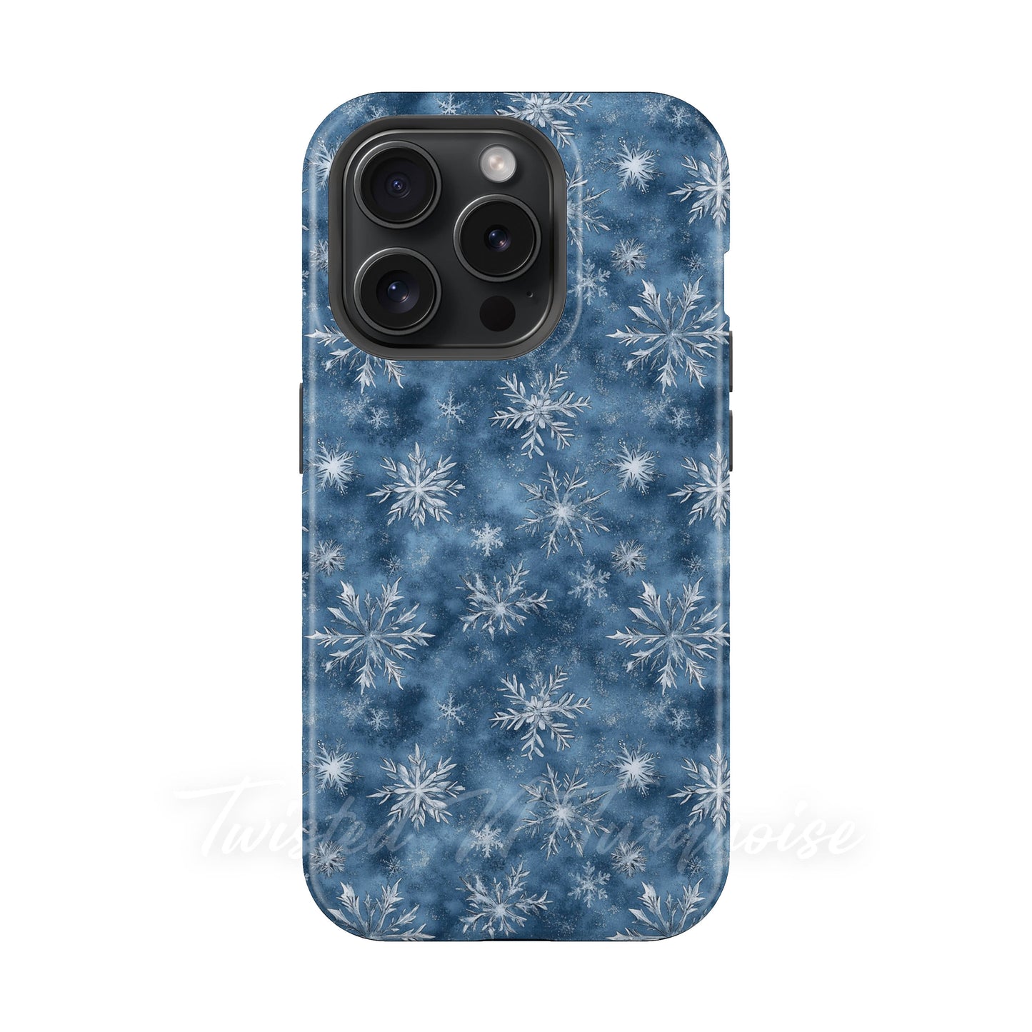 Blue Snowflakes Winter Tough Magnetic Phone Case