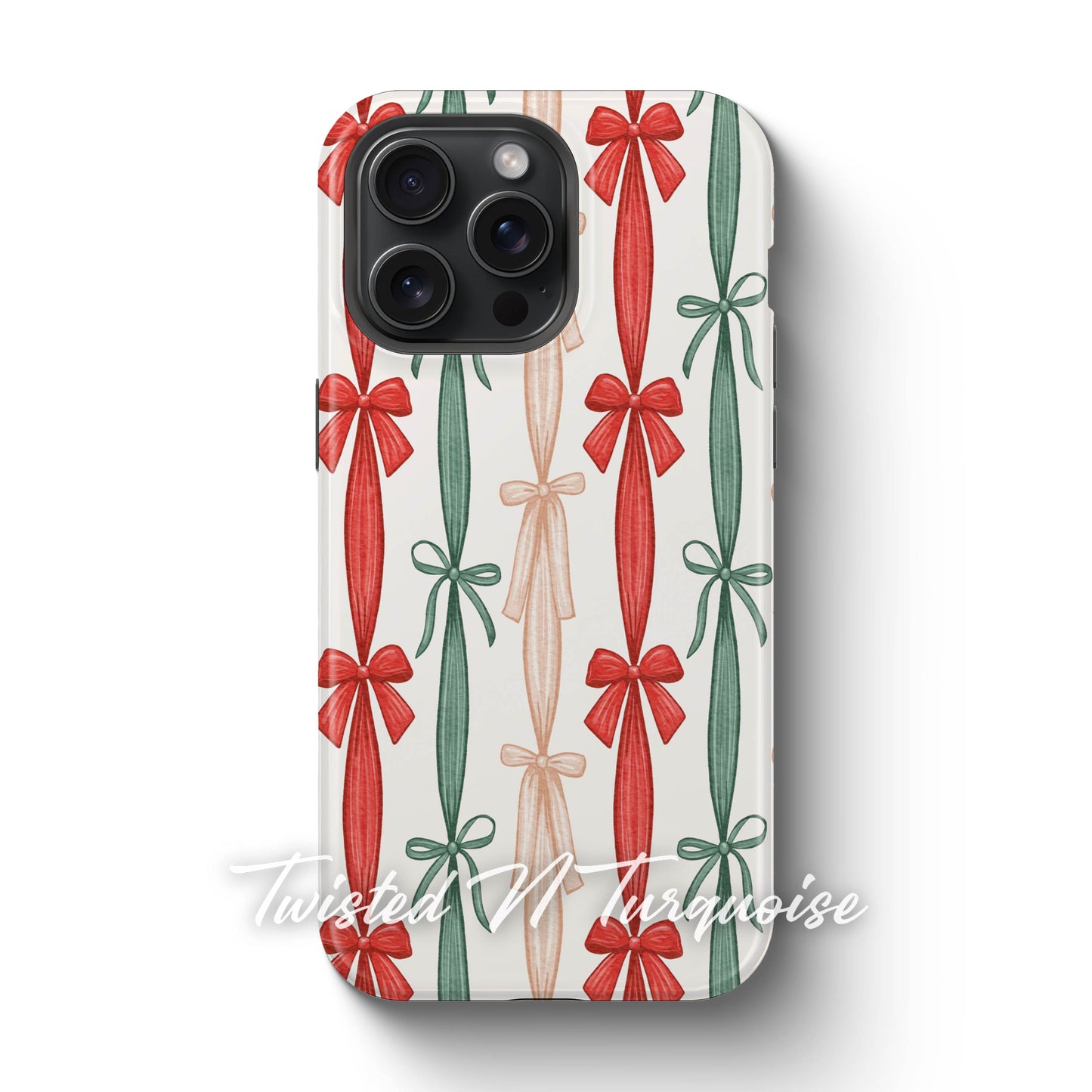 Colorful Striped Bows Tough Magsafe Phone Case