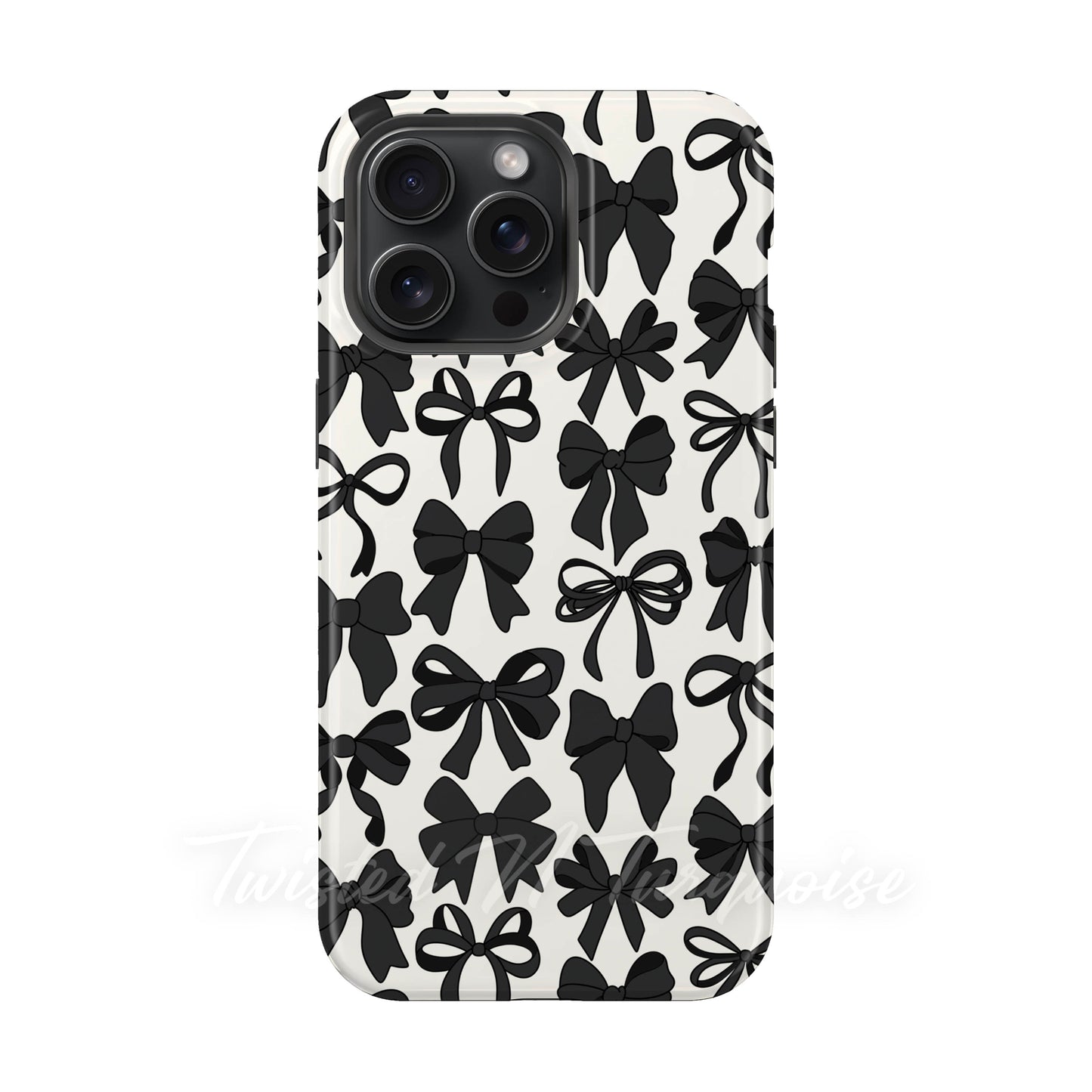 Black Bows Collage Style MagSafe Phone Case