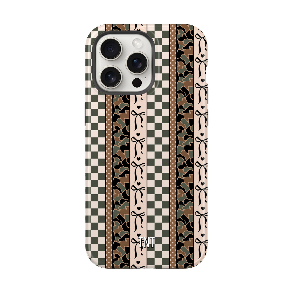 Camo Bow Stripes Trendy Tough MagSafe Phone Case