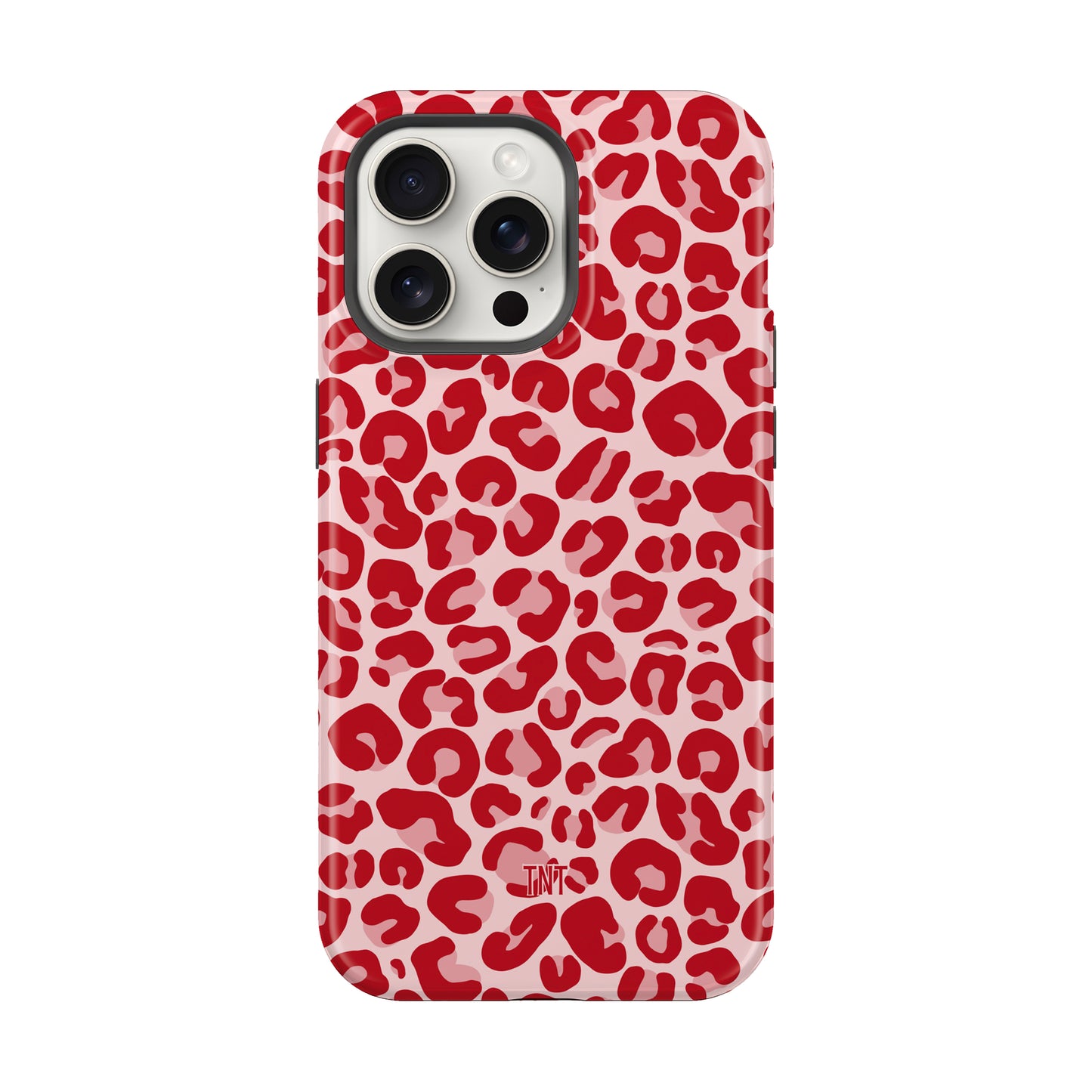 Red Cheetah Print Tough MagSafe Phone Case