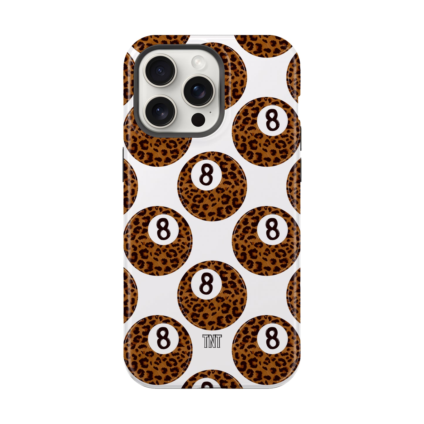 Leopard 8 Ball Western Tough MagSafe Phone Case