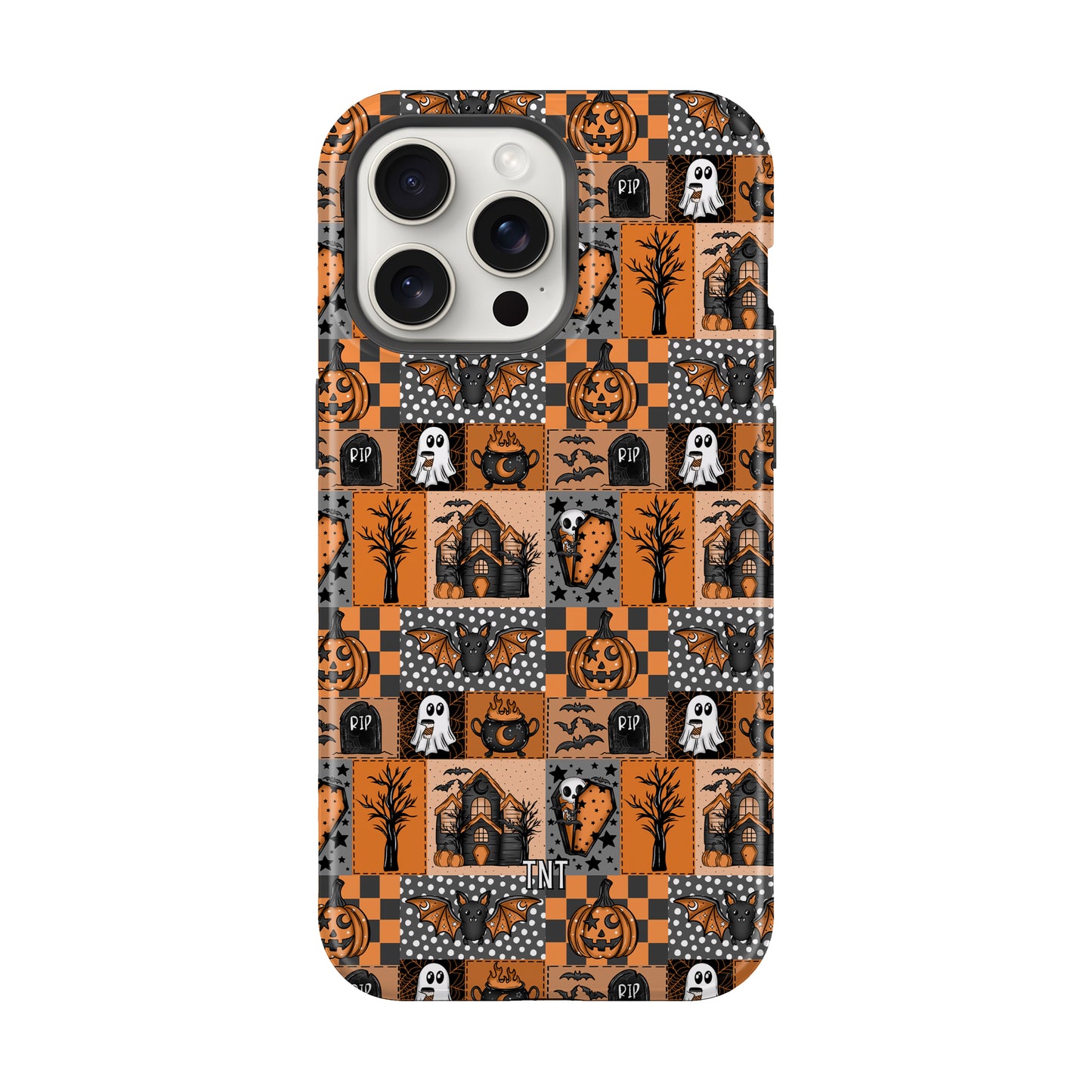 Orange Halloween Collage Tough MagSafe Phone Case