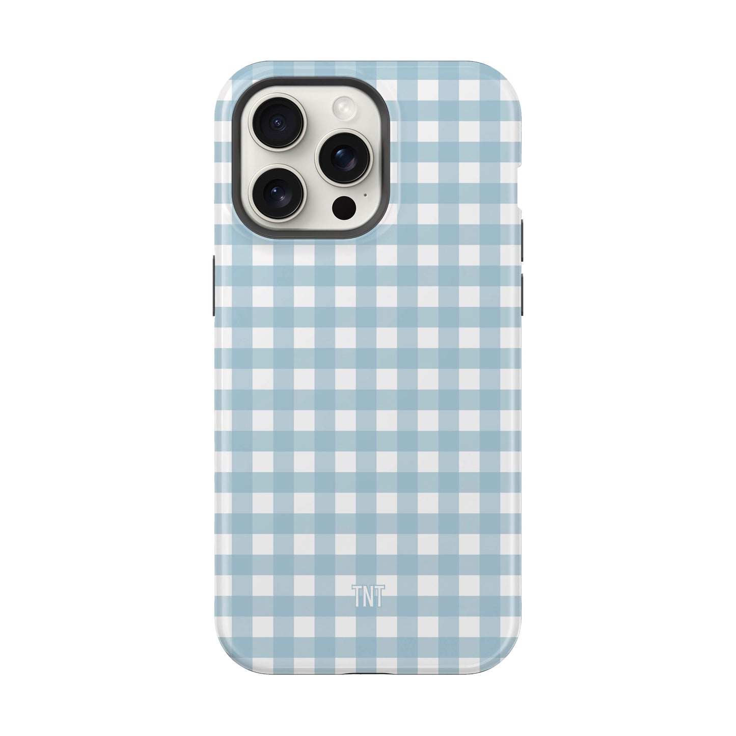 Blue Skies Gingham Tough MagSafe Phone Case