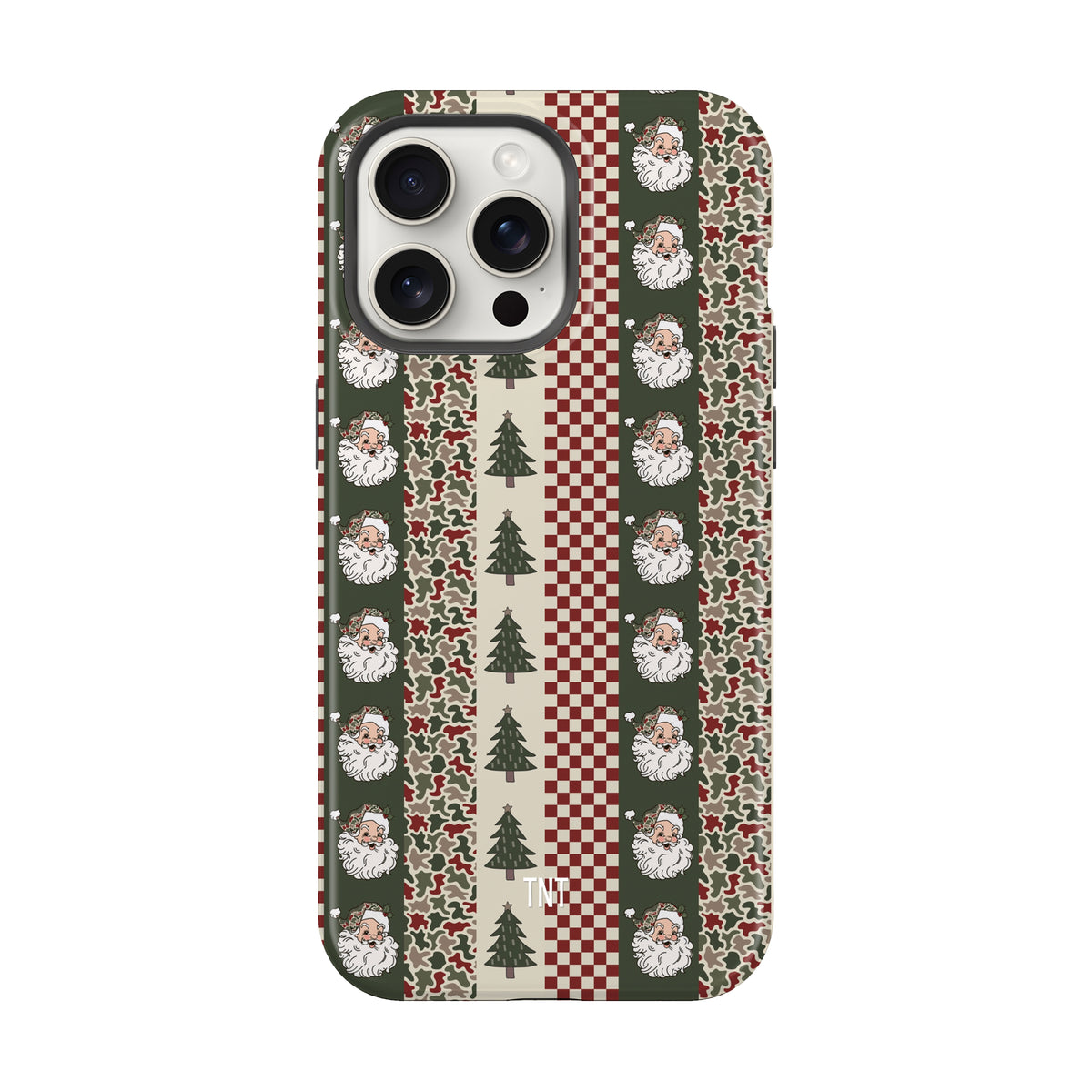 Striped Santa Checkered Christmas Tough MagSafe Phone Case