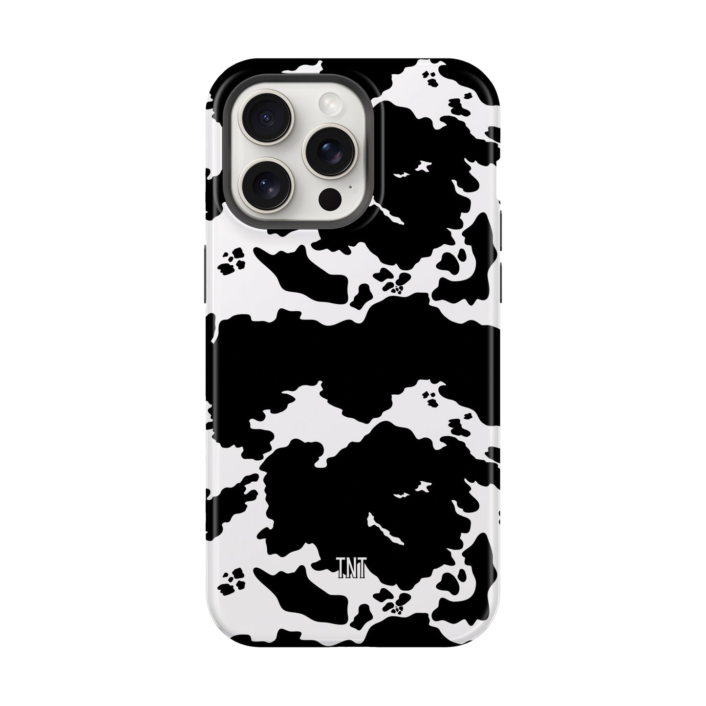 Wild Black Cowhide Tough MagSafe Phone Case