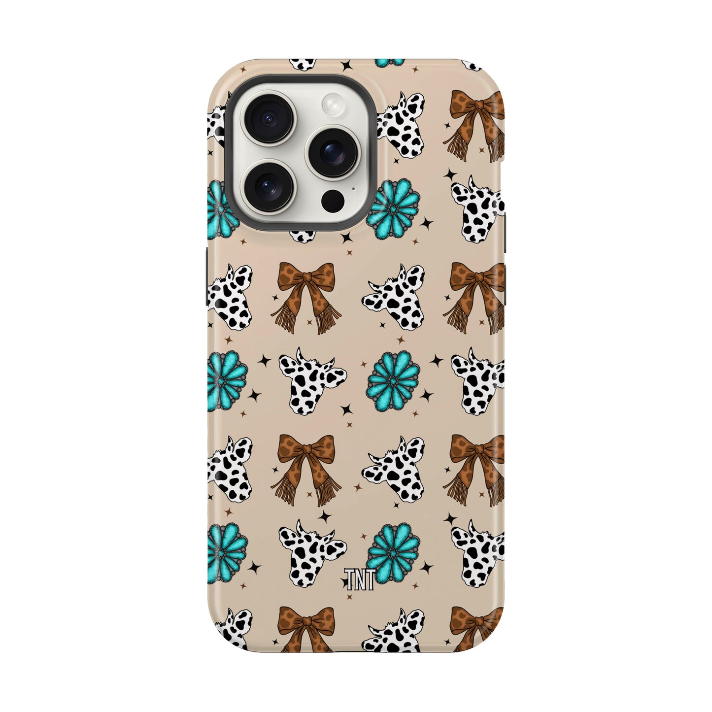 Cows and Bows Western Turquoise Tough Magnetic Phone Case