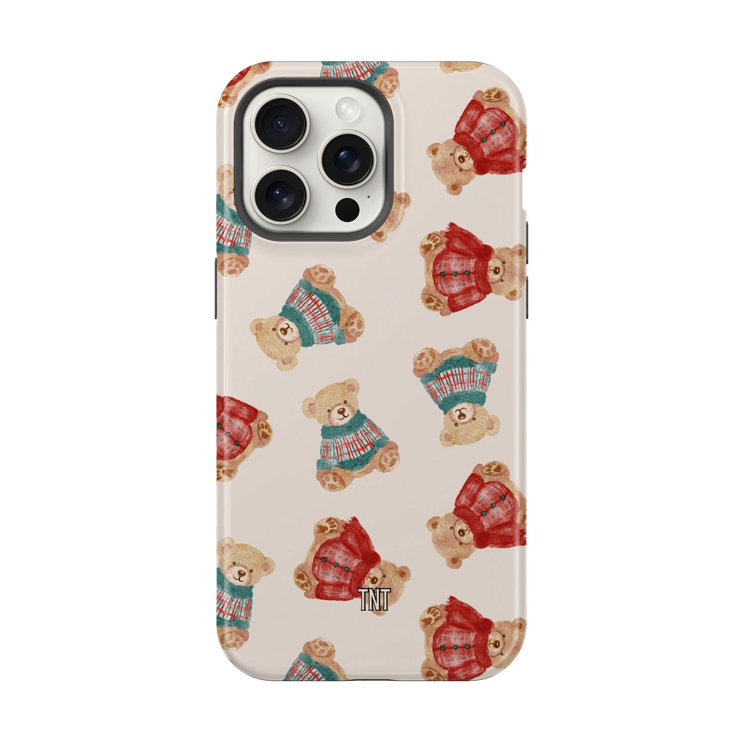 Red & Green Teddy’s Tough Magsafe Phone Case