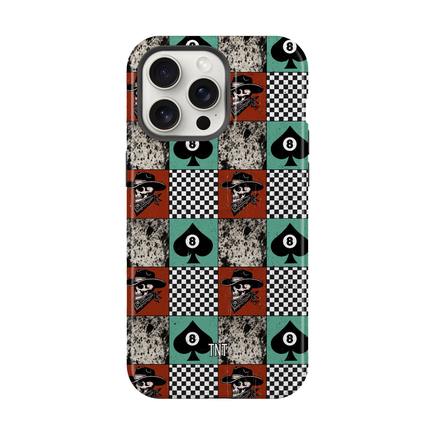 Cowboy Patchwork Western Tough MagSafe Phone Case