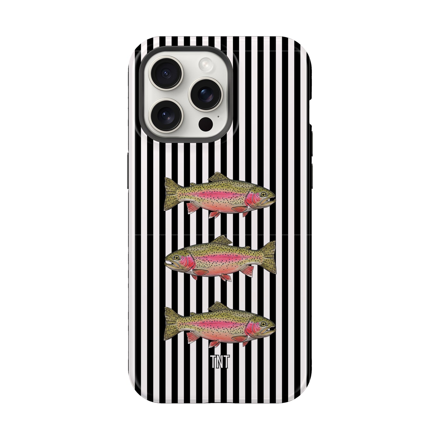 Black Striped Rainbow Trout Tough MagSafe Phone Case