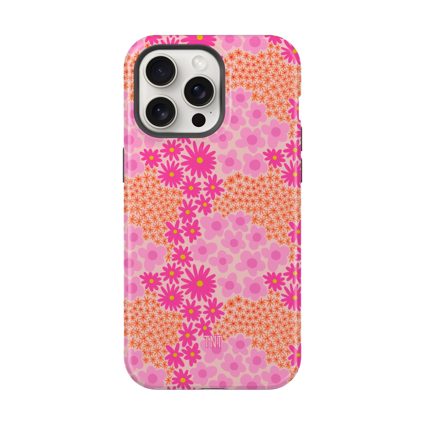 Pink Preppy Sunmer Florals Tough MagSafe Phone Case