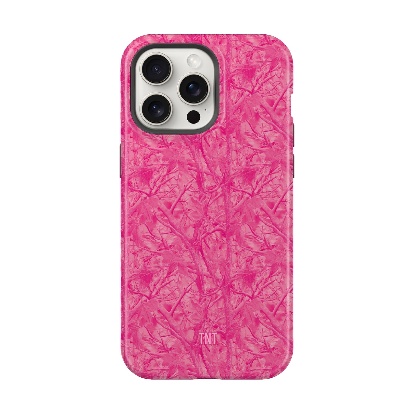 Hot Pink Tree Camo Tough MagSafe Phone Case