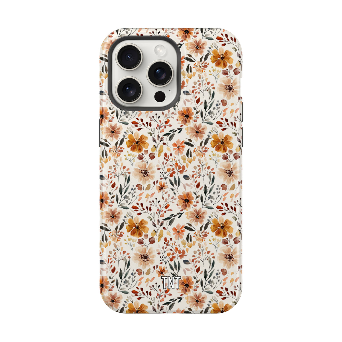 White Fall Florals Tough MagSafe Phone Case