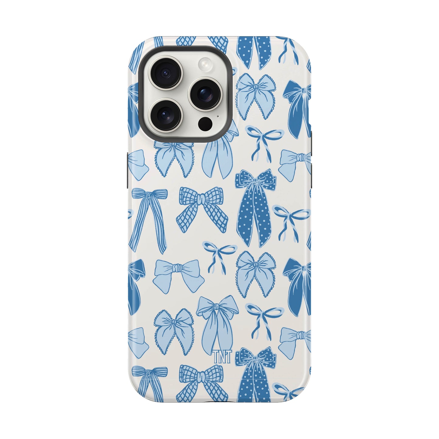 Blue Bows Girly Coquette Tough Magnetic Phone Case