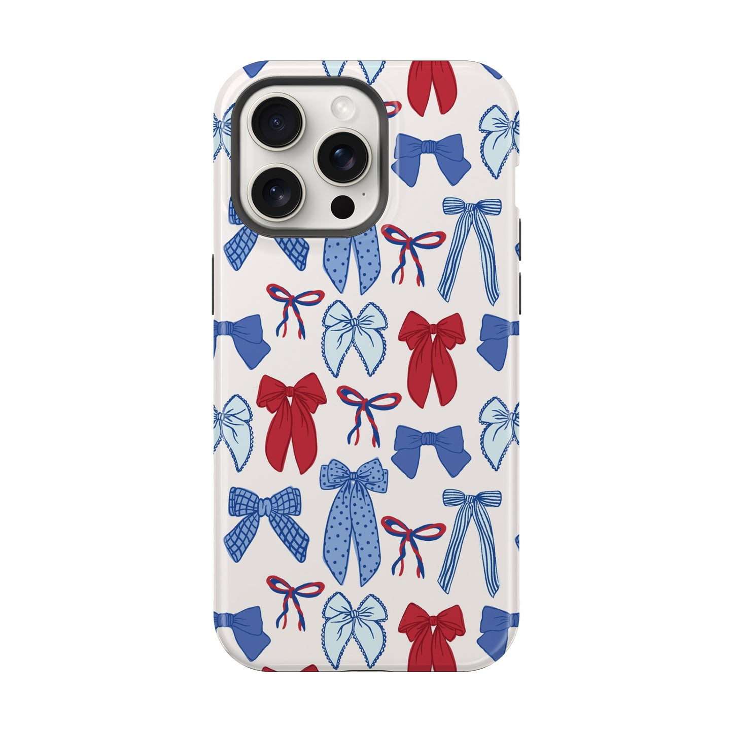 Patriotic Bow Collage America July 4th Tough MagSafe Phone Case