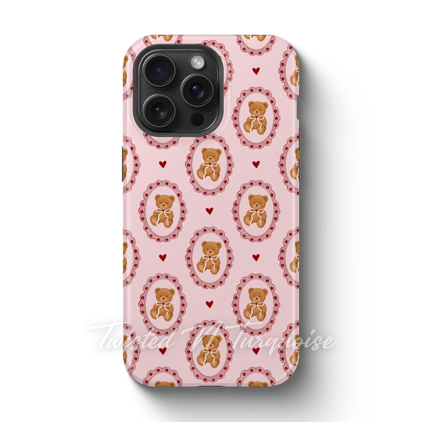 Red Valentine Teddys Tough Magnetic Phone Case