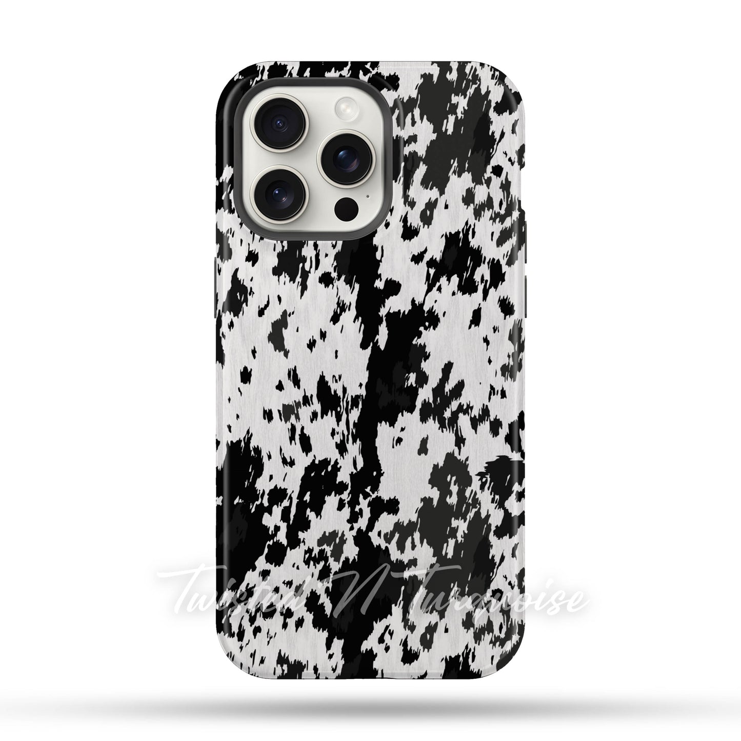 Western Cowhide Print Tough Magnetic Mobile Phone Case