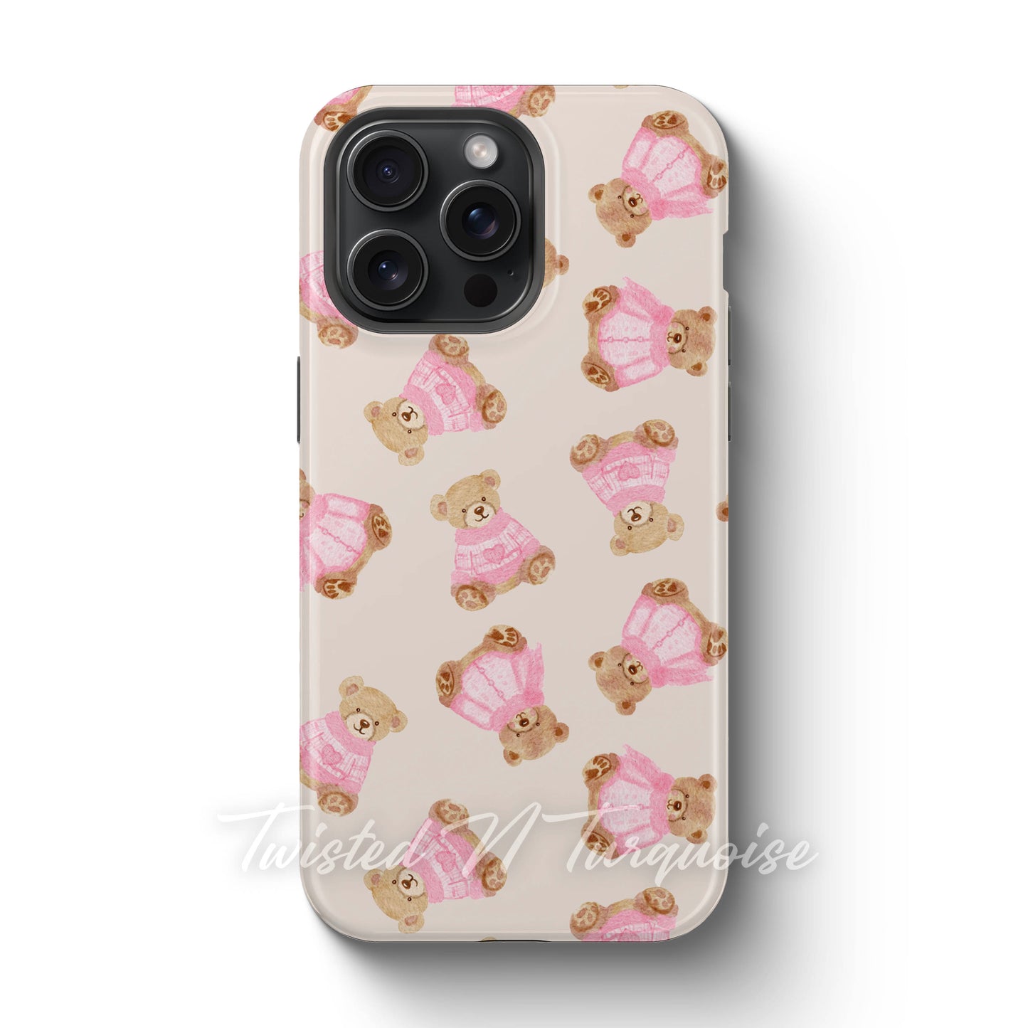Pink Teddy’s Tough Magnetic Teddy Bear Phone Case