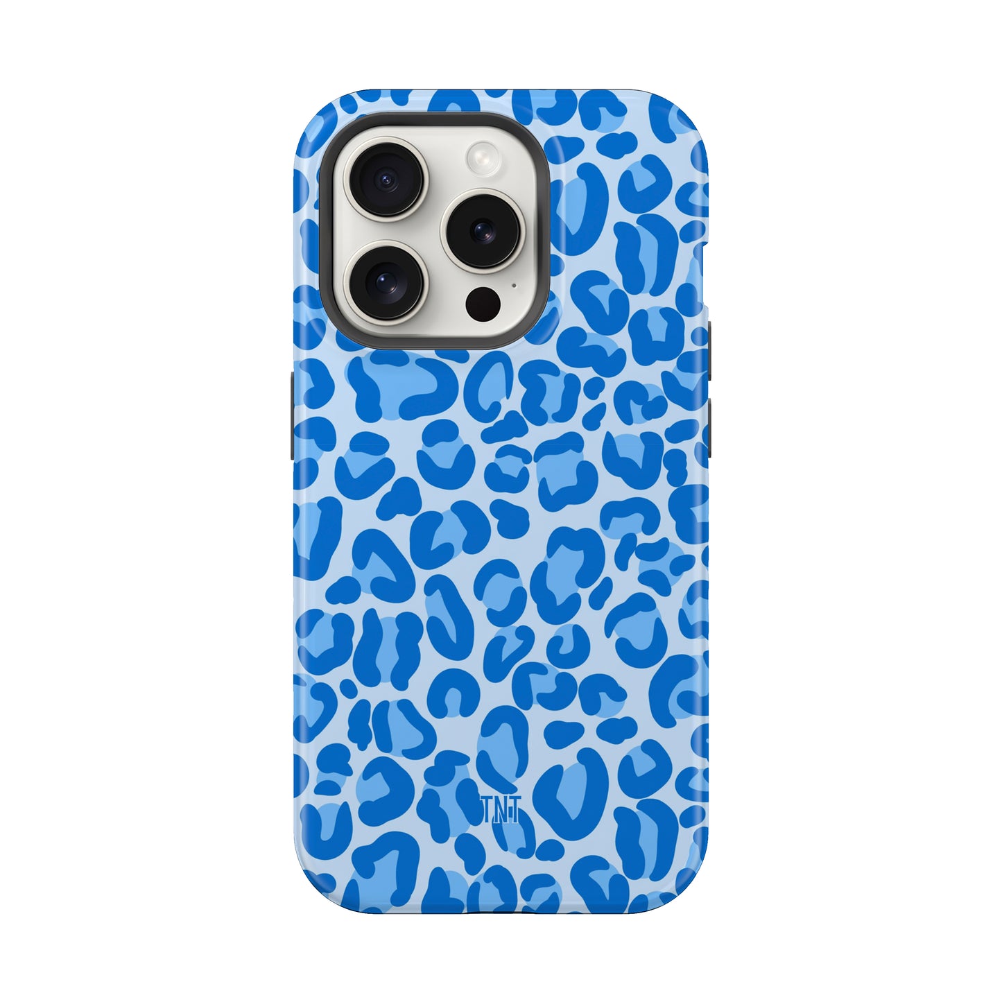 Blue Cheetah Print Tough MagSafe Phone Case