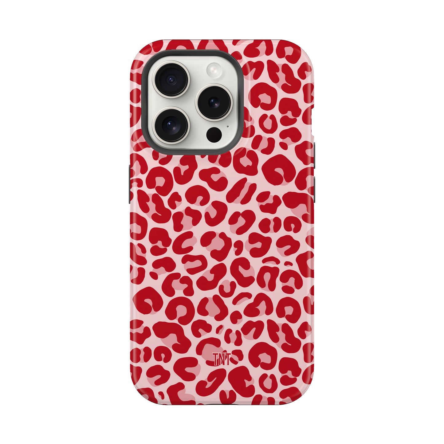 Red Cheetah Print Tough MagSafe Phone Case