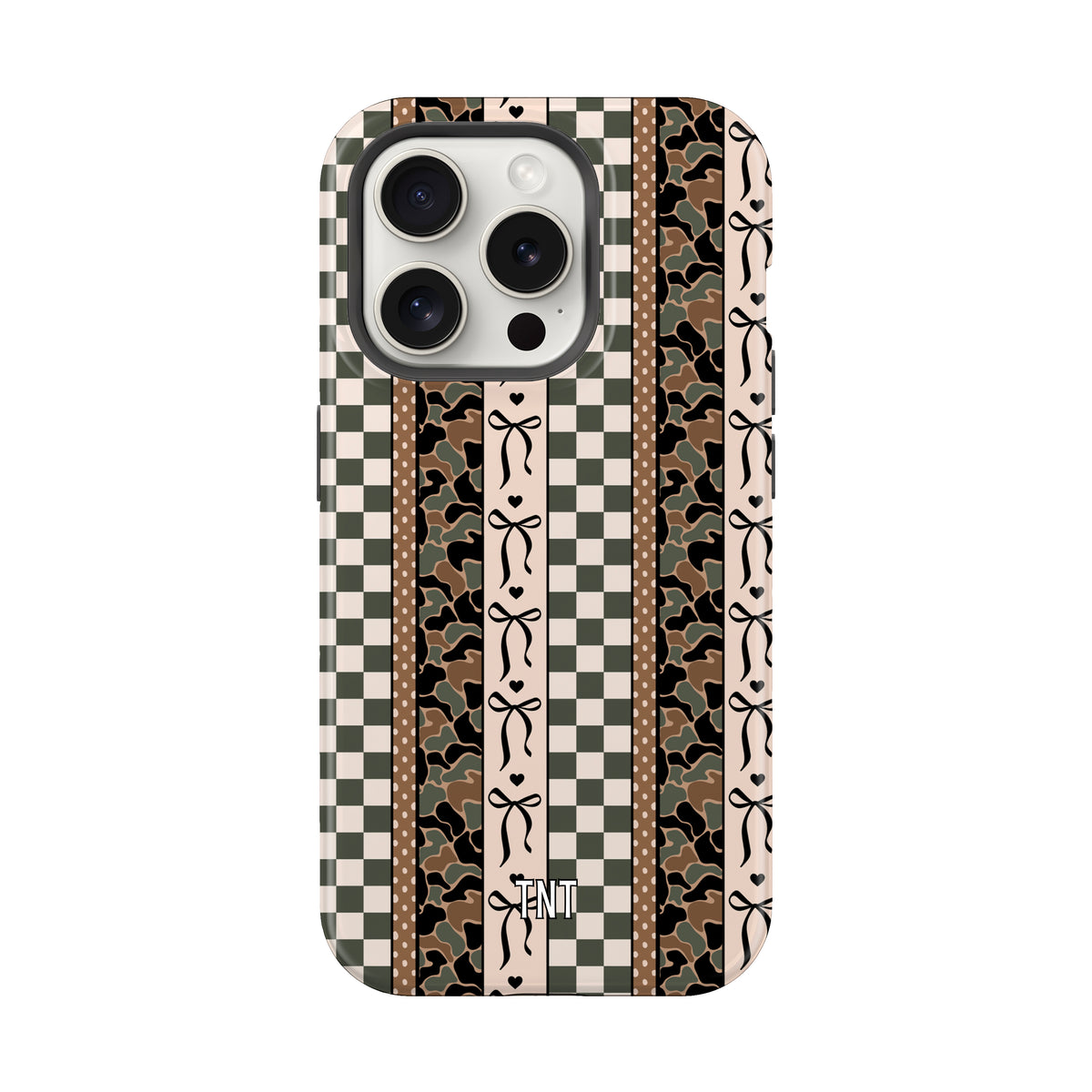 Camo Bow Stripes Trendy Tough MagSafe Phone Case