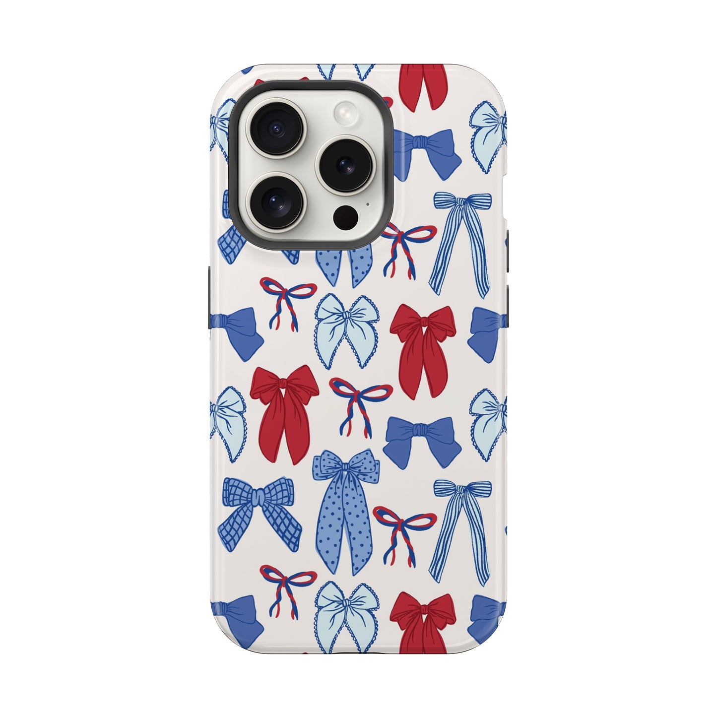 Patriotic Bow Collage America July 4th Tough MagSafe Phone Case