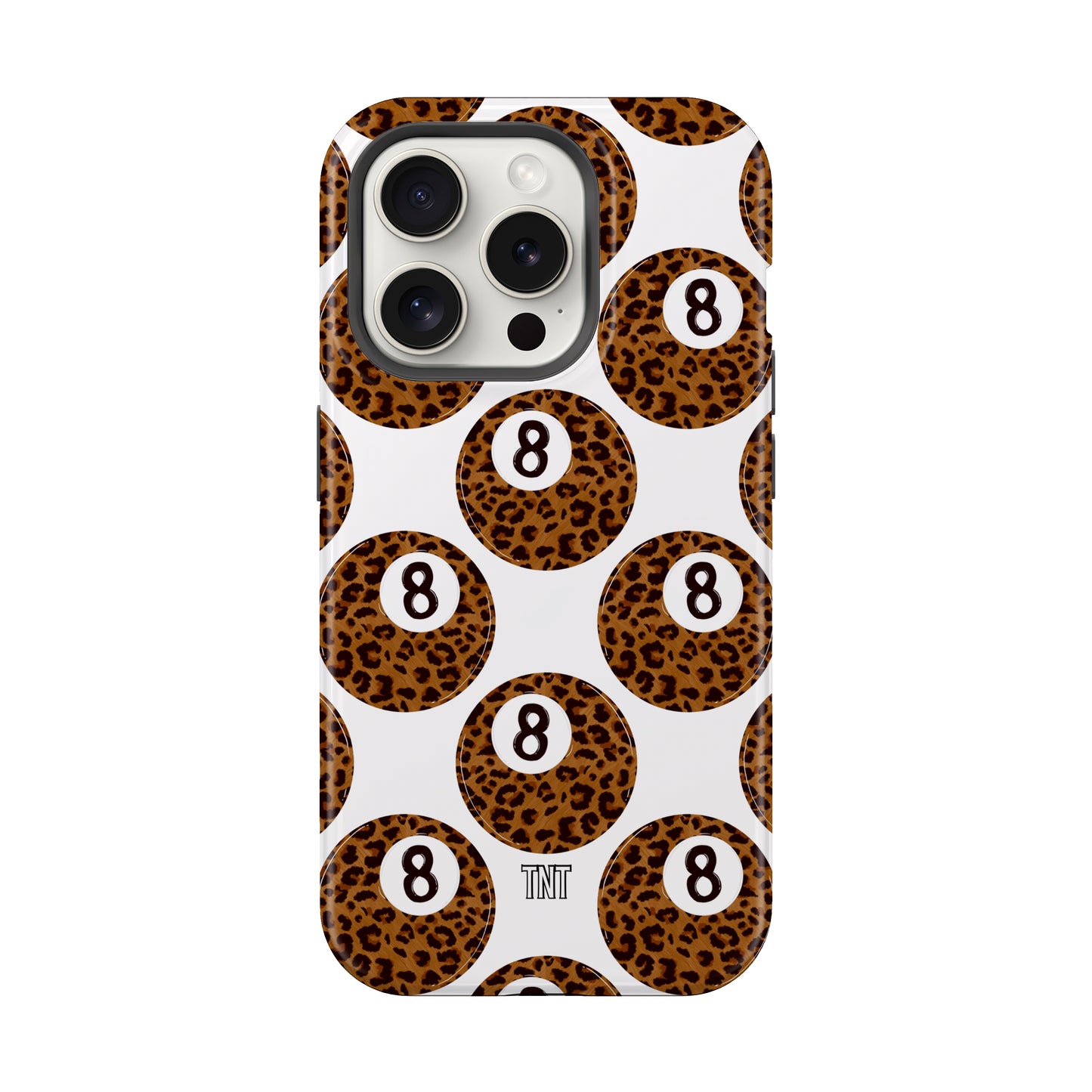 Leopard 8 Ball Western Tough MagSafe Phone Case