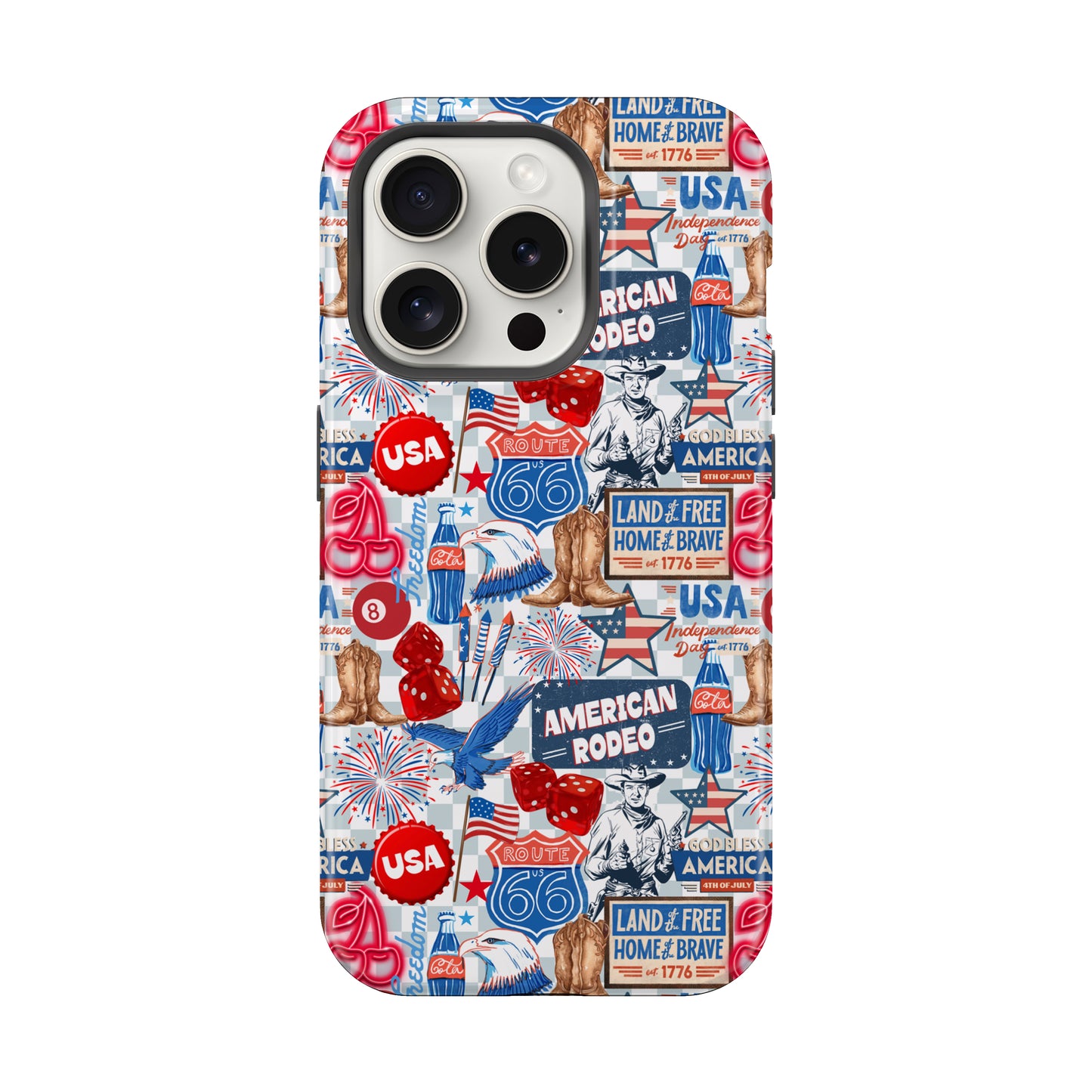 Patriotic Collage America July 4th Tough MagSafe Phone Case