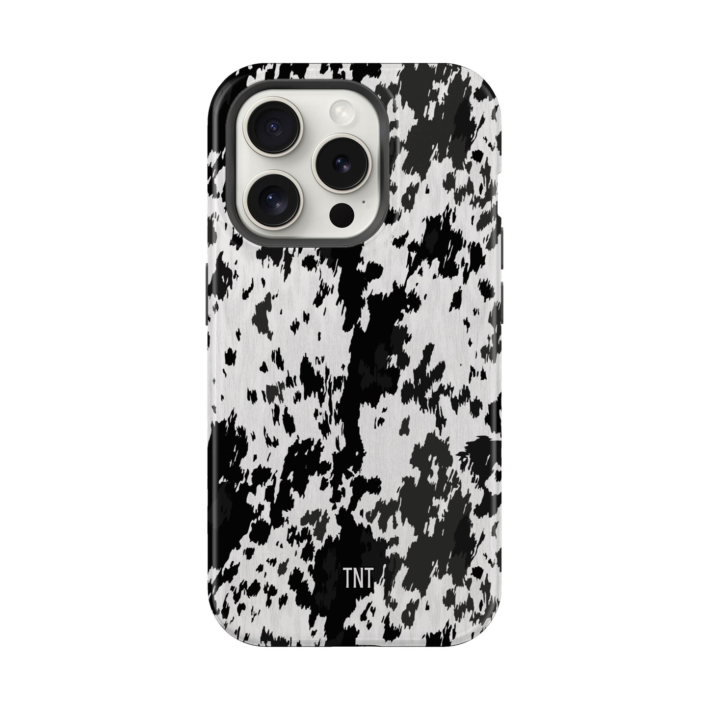 Western Cowhide Print Tough Magsafe Mobile Phone Case