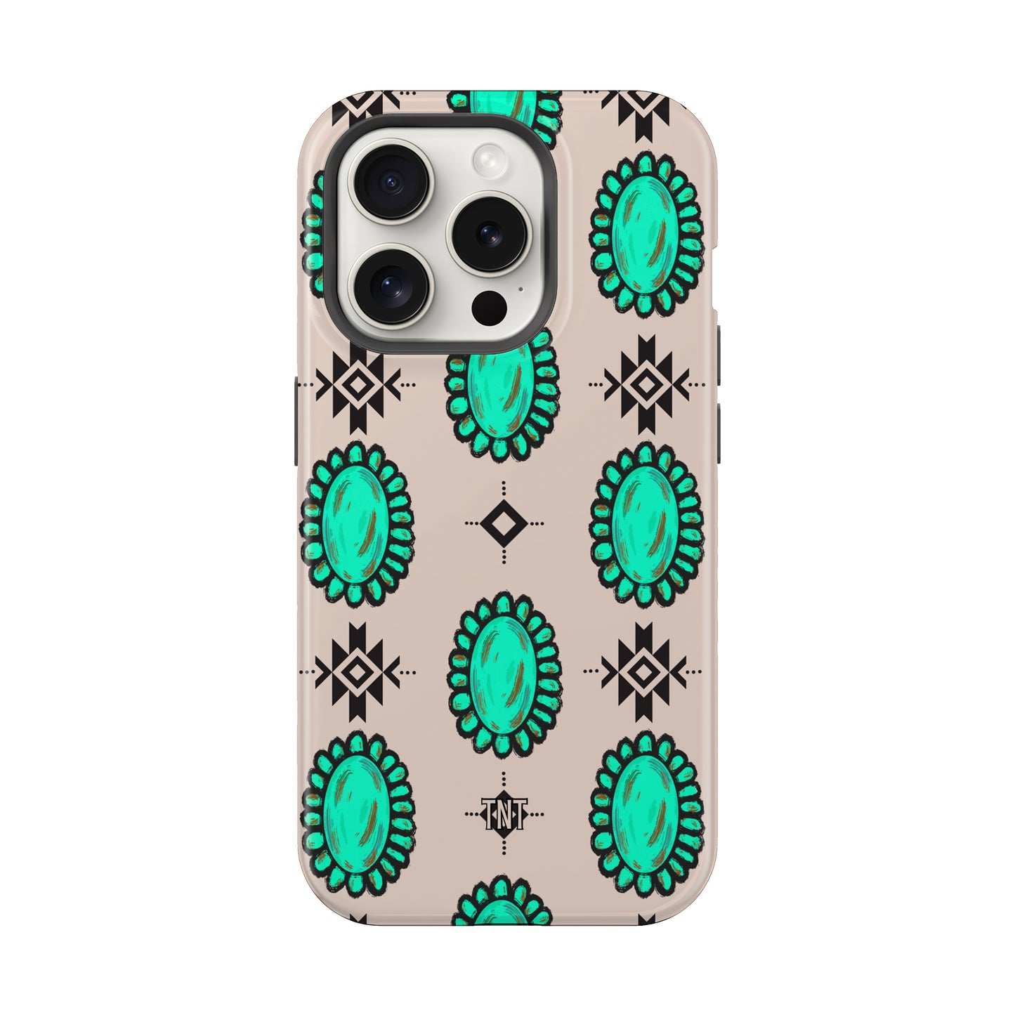 Western Concho Turquoise Tough MagSafe Phone Case