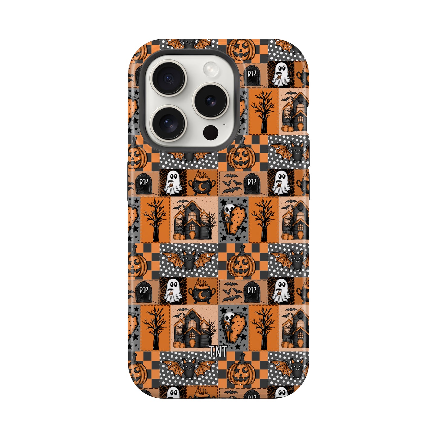 Orange Halloween Collage Tough MagSafe Phone Case
