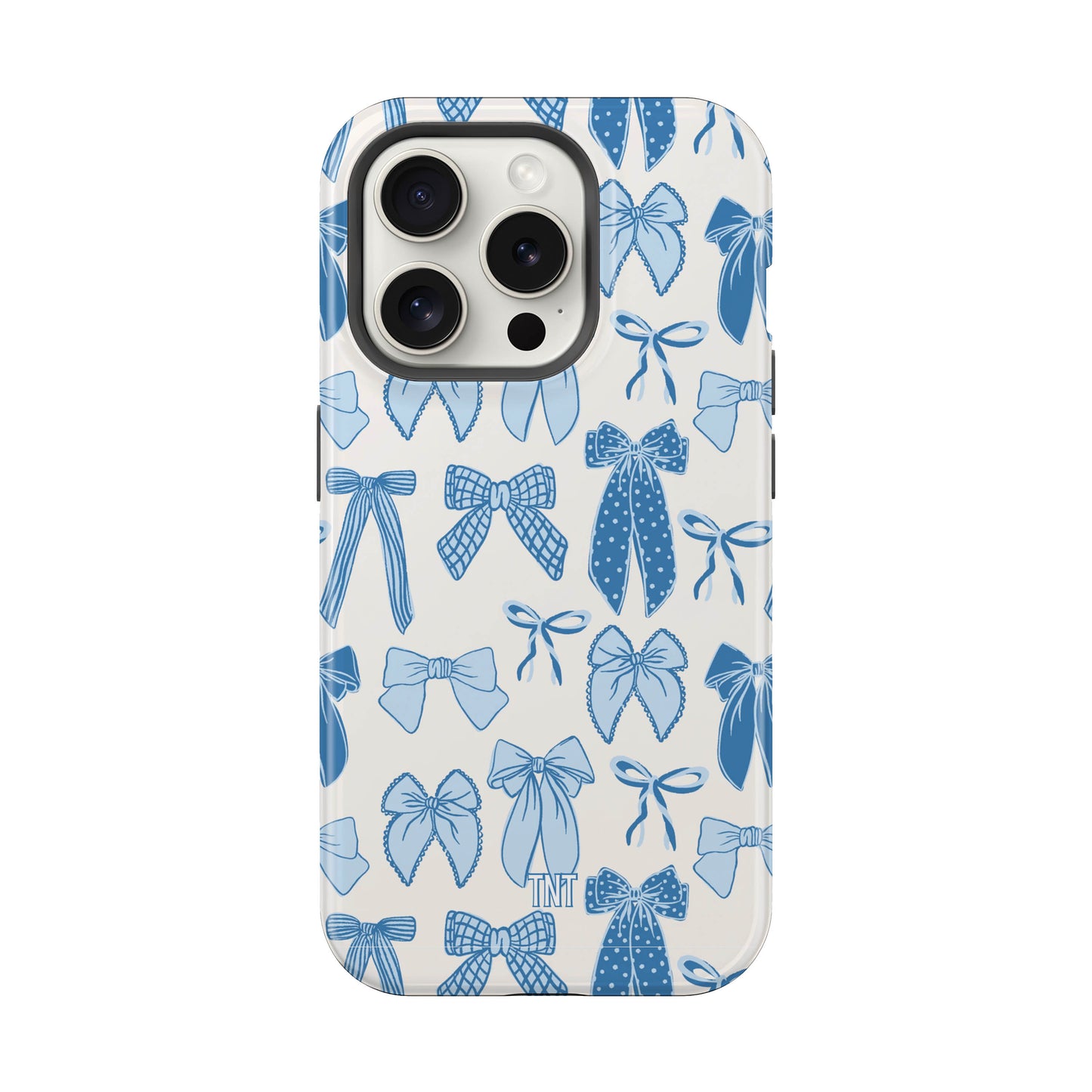 Blue Bows Girly Coquette Tough Magnetic Phone Case