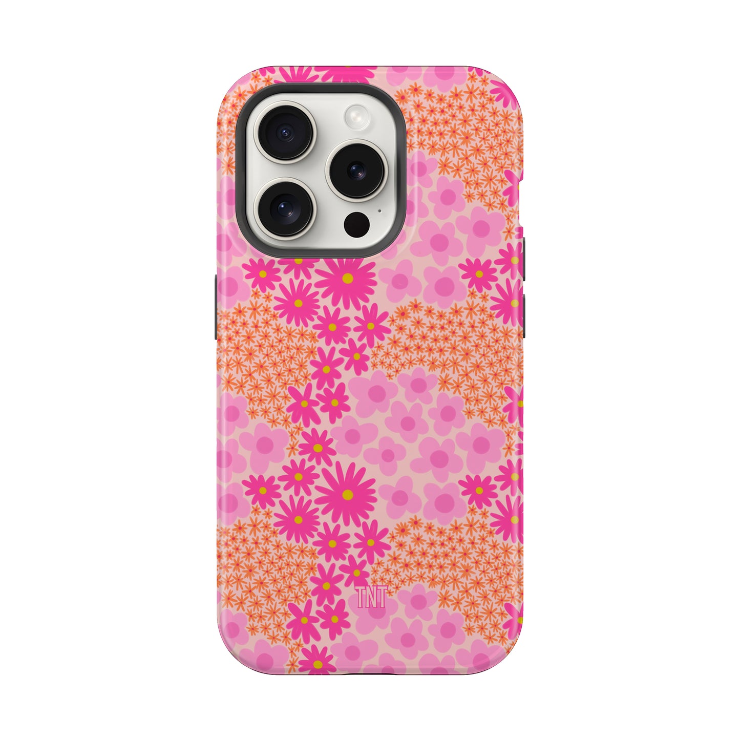 Pink Preppy Sunmer Florals Tough MagSafe Phone Case