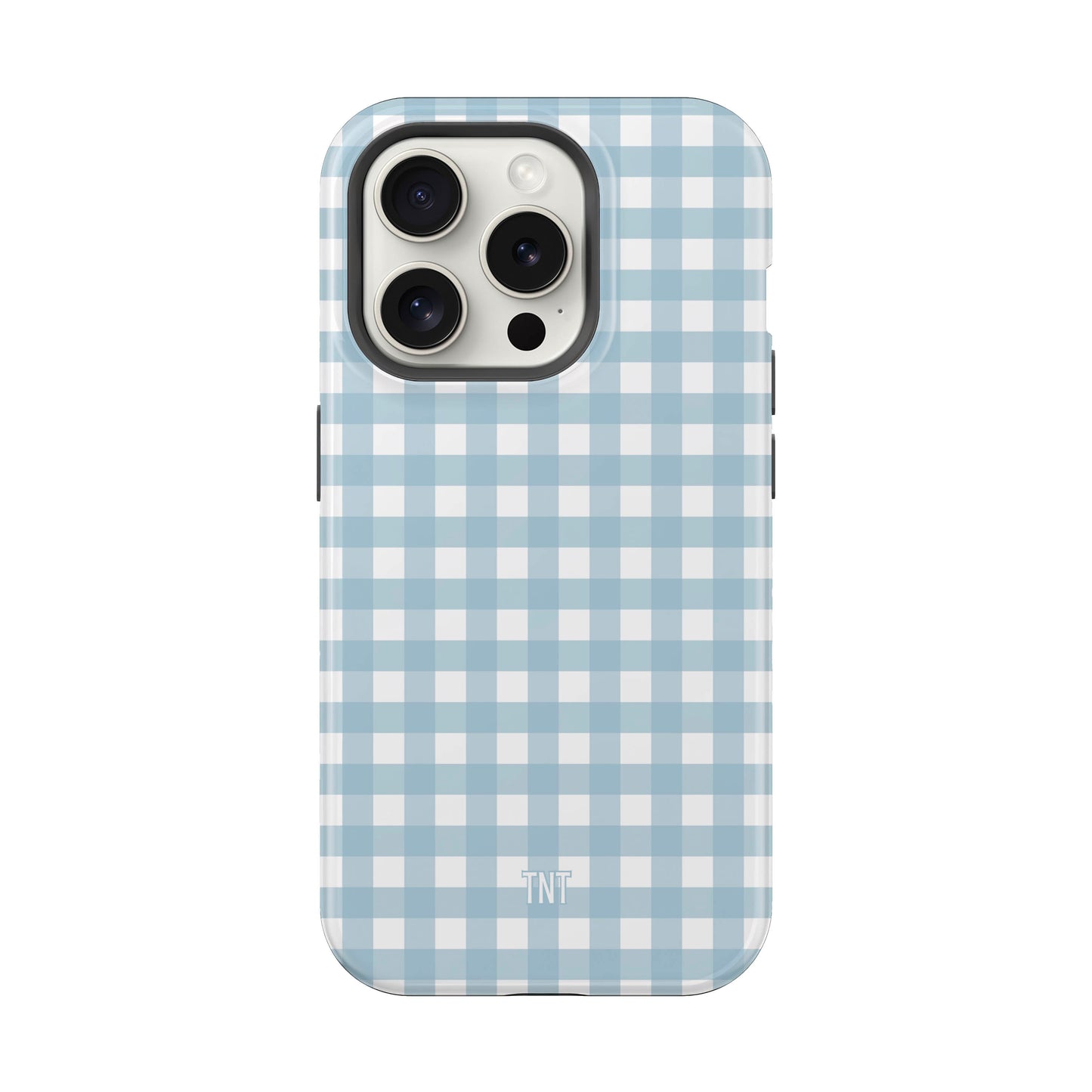 Blue Skies Gingham Tough MagSafe Phone Case