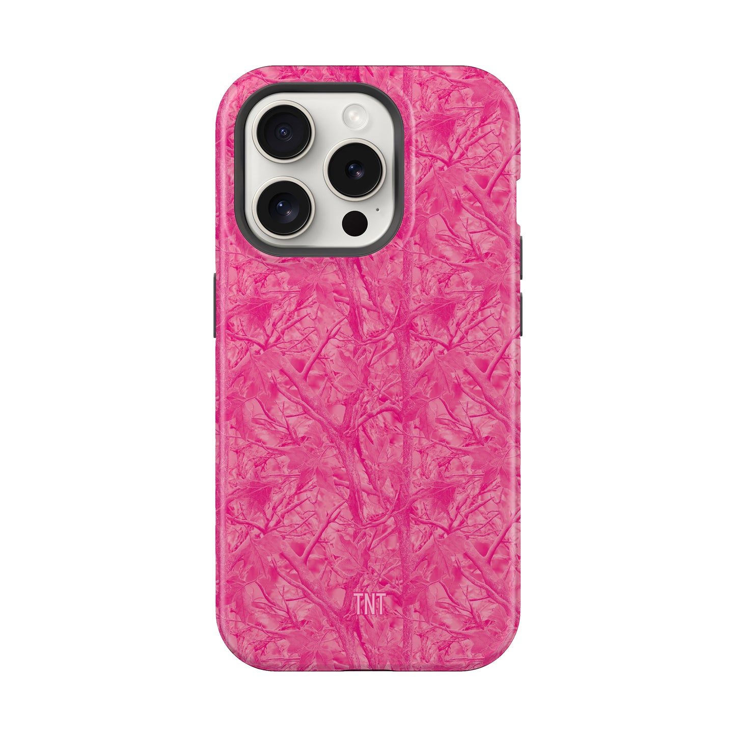 Hot Pink Tree Camo Tough MagSafe Phone Case