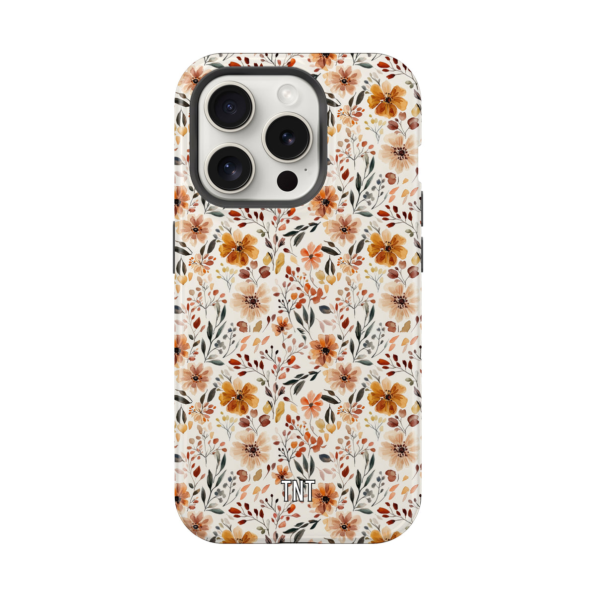 White Fall Florals Tough MagSafe Phone Case