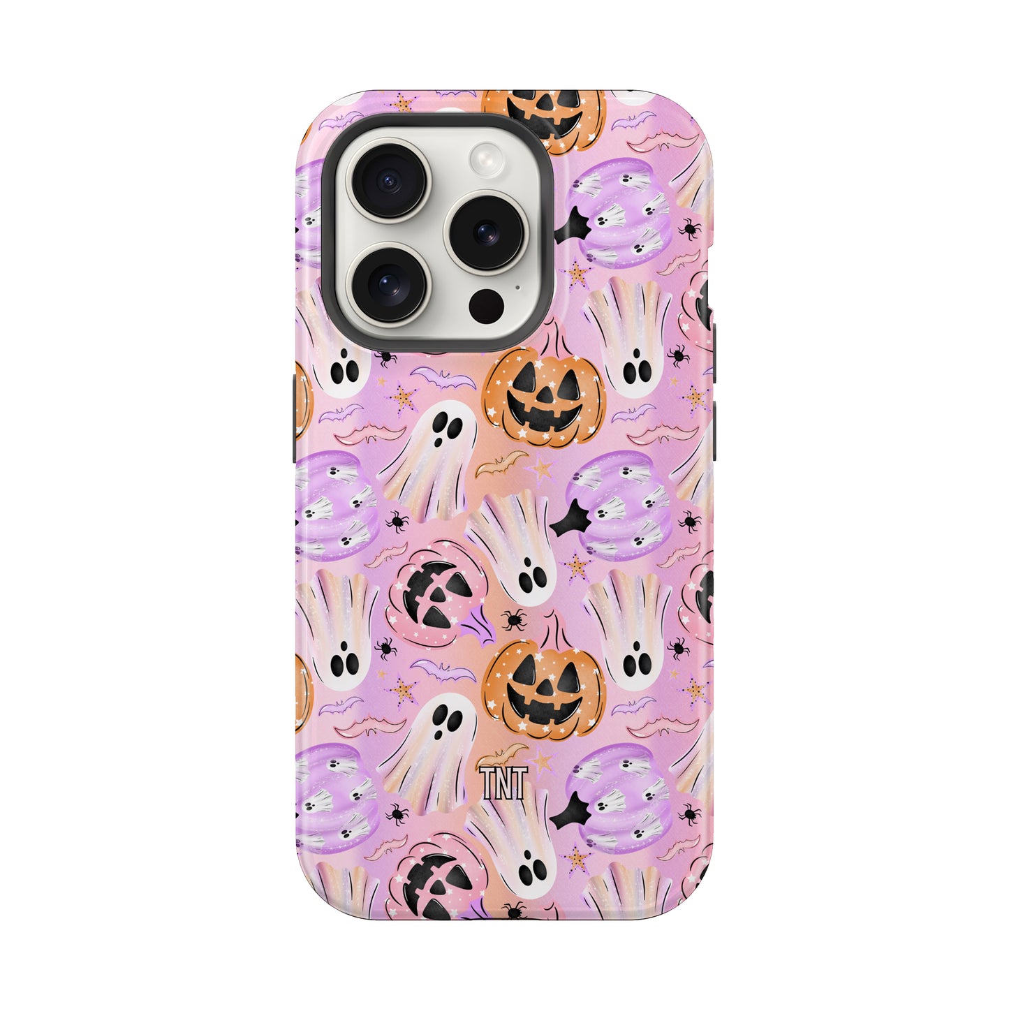 Pastel Pumpkins & Ghosts Halloween Summer Autumn Bright Tough MagSafe Phone Case