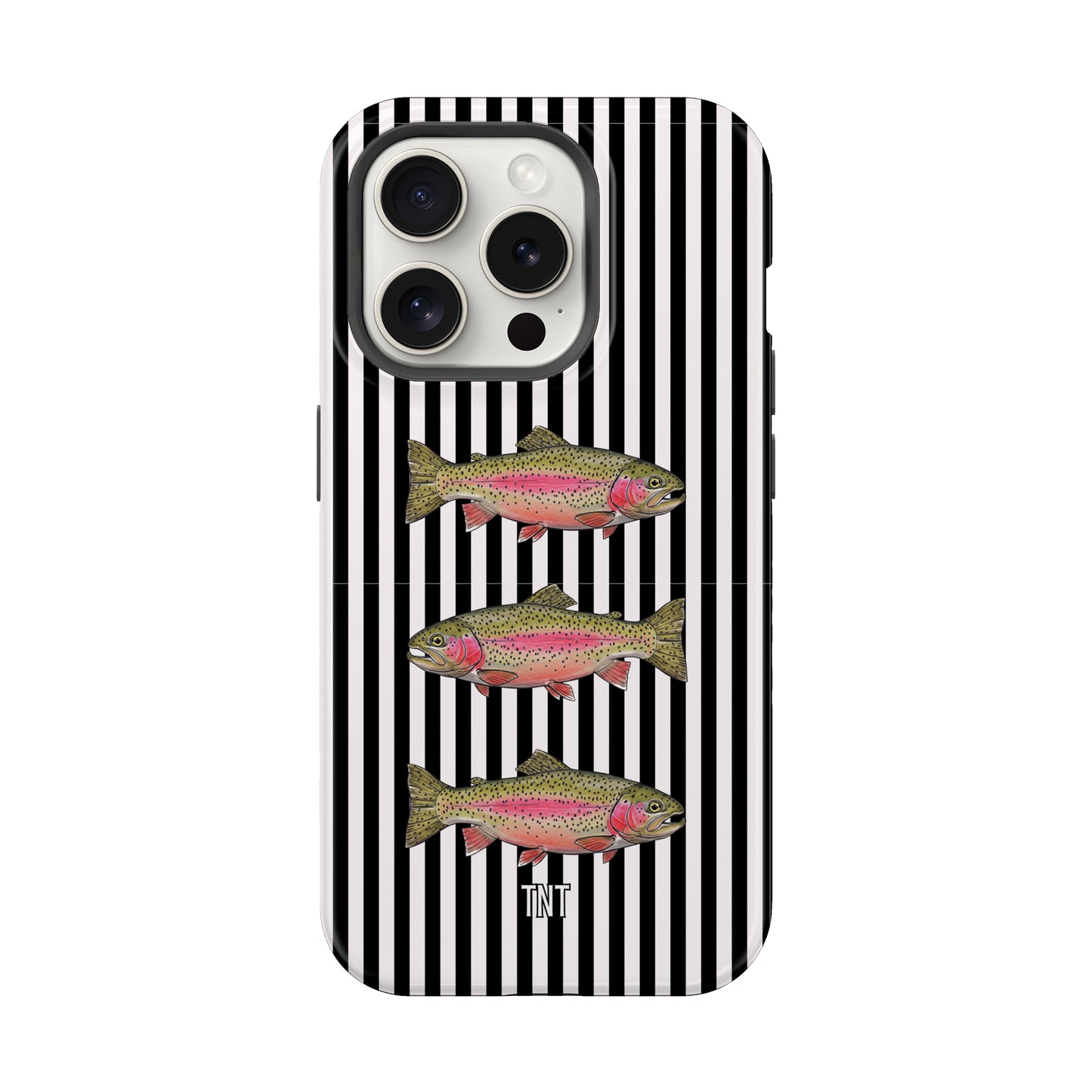 Black Striped Rainbow Trout Tough MagSafe Phone Case