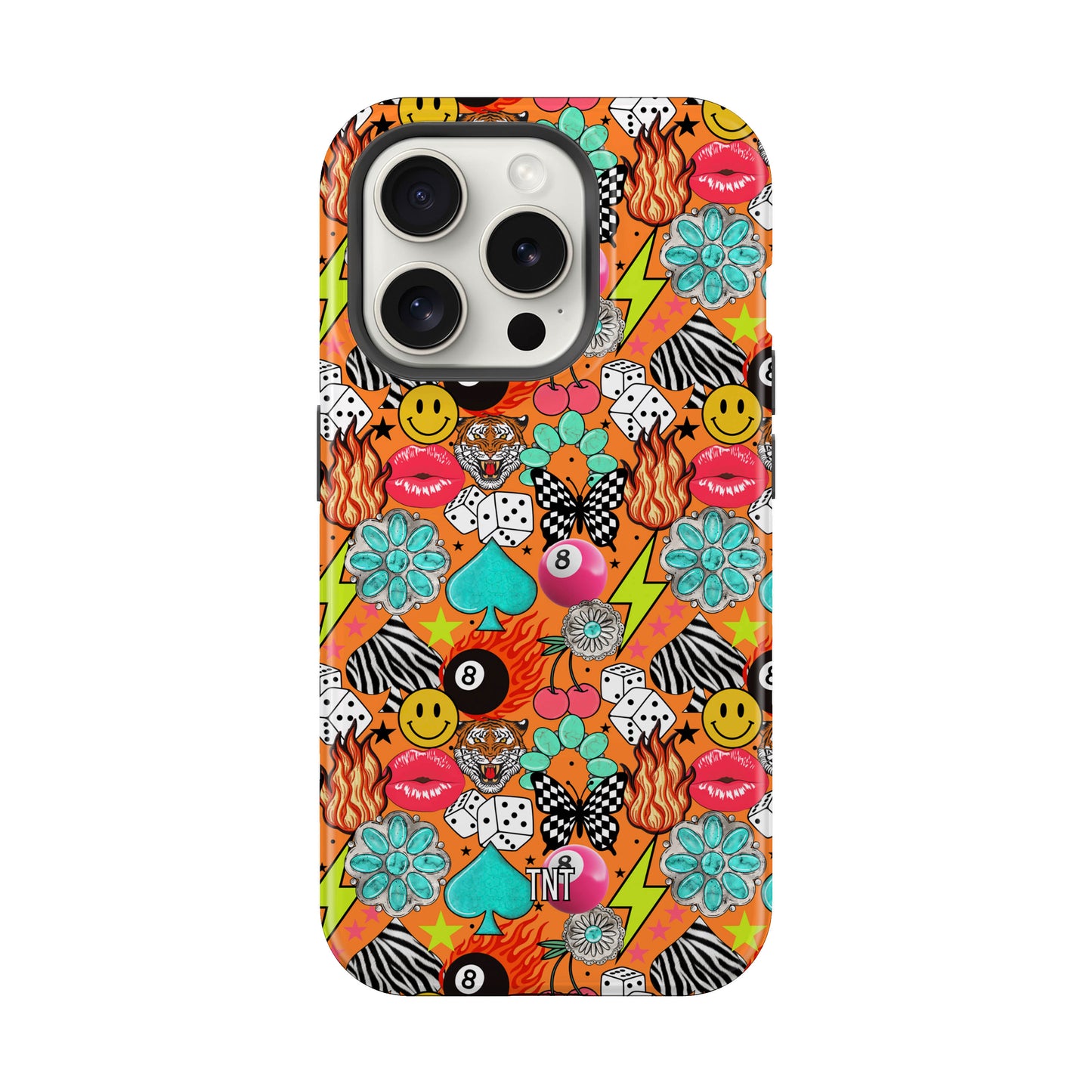 Preppy and Punchy Western Collage Tough Magsafe Phone Case