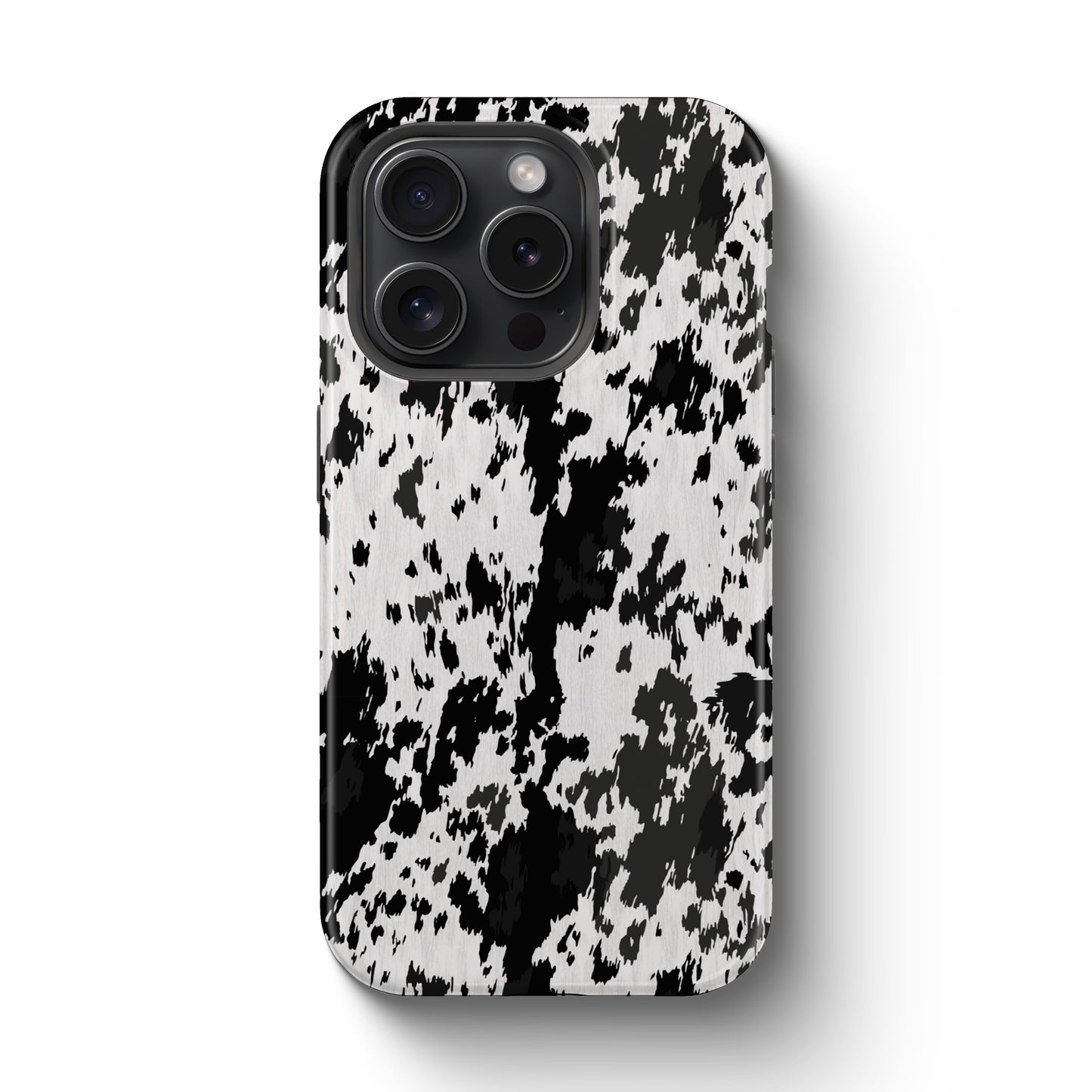 Western Cowhide Print Tough Magnetic Mobile Phone Case