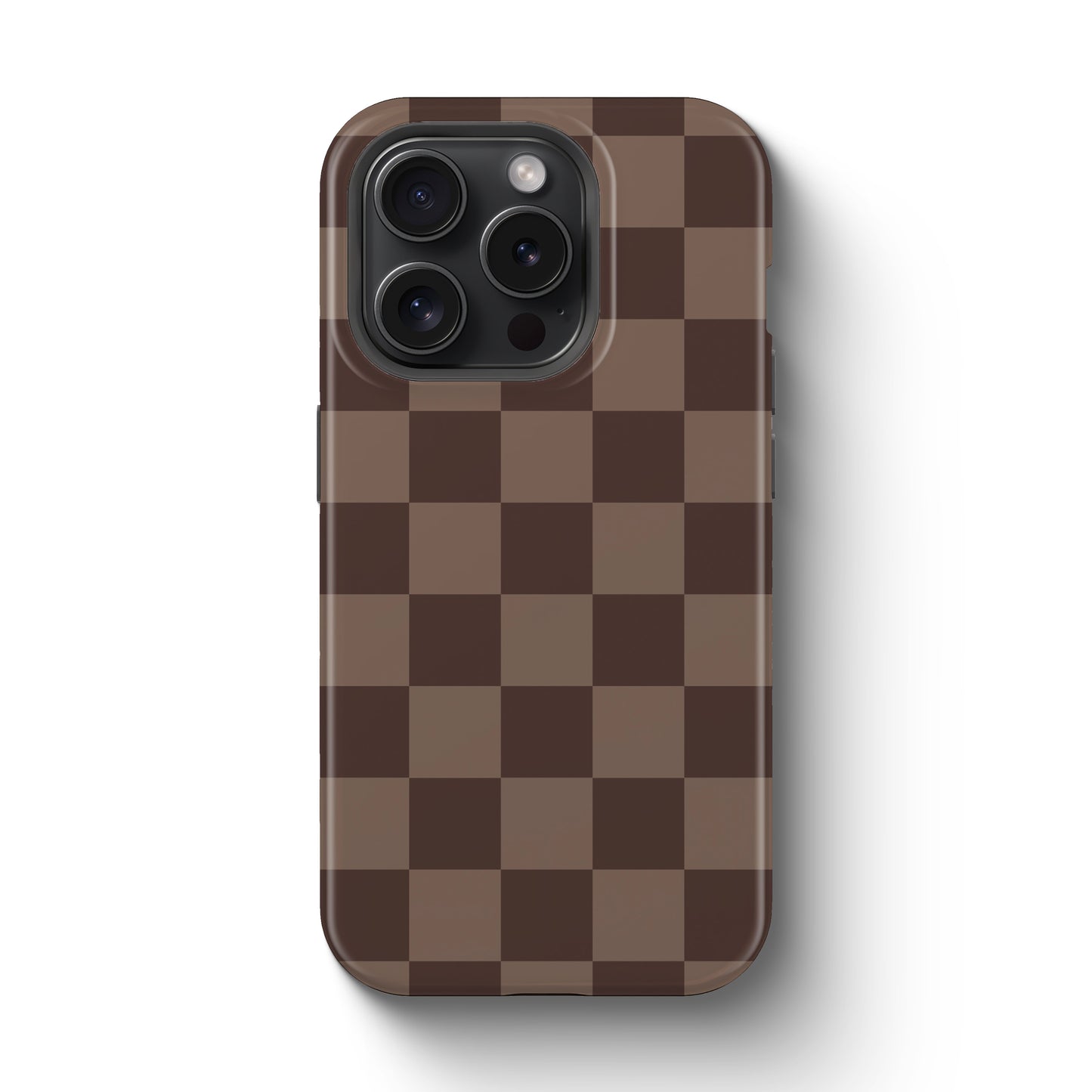Fall Brown Checkered Tough Magnetic Mobile Phone Case